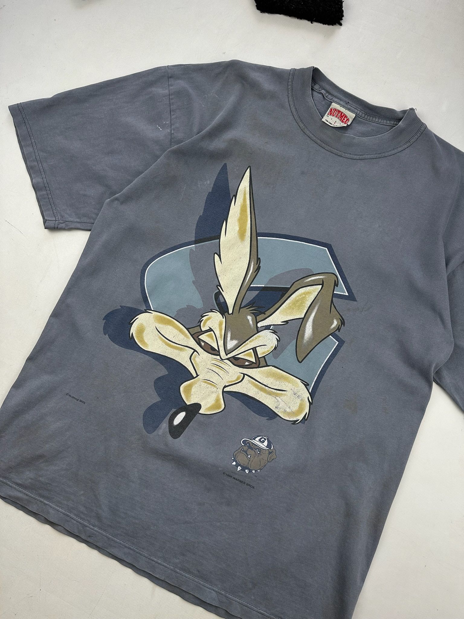 Nutmeg × Vintage × Warner Bros Vintage Wile E Coyote warner bros rare overprint tee 1996 Size US L / EU 52-54 / 3 - 4 Thumbnail