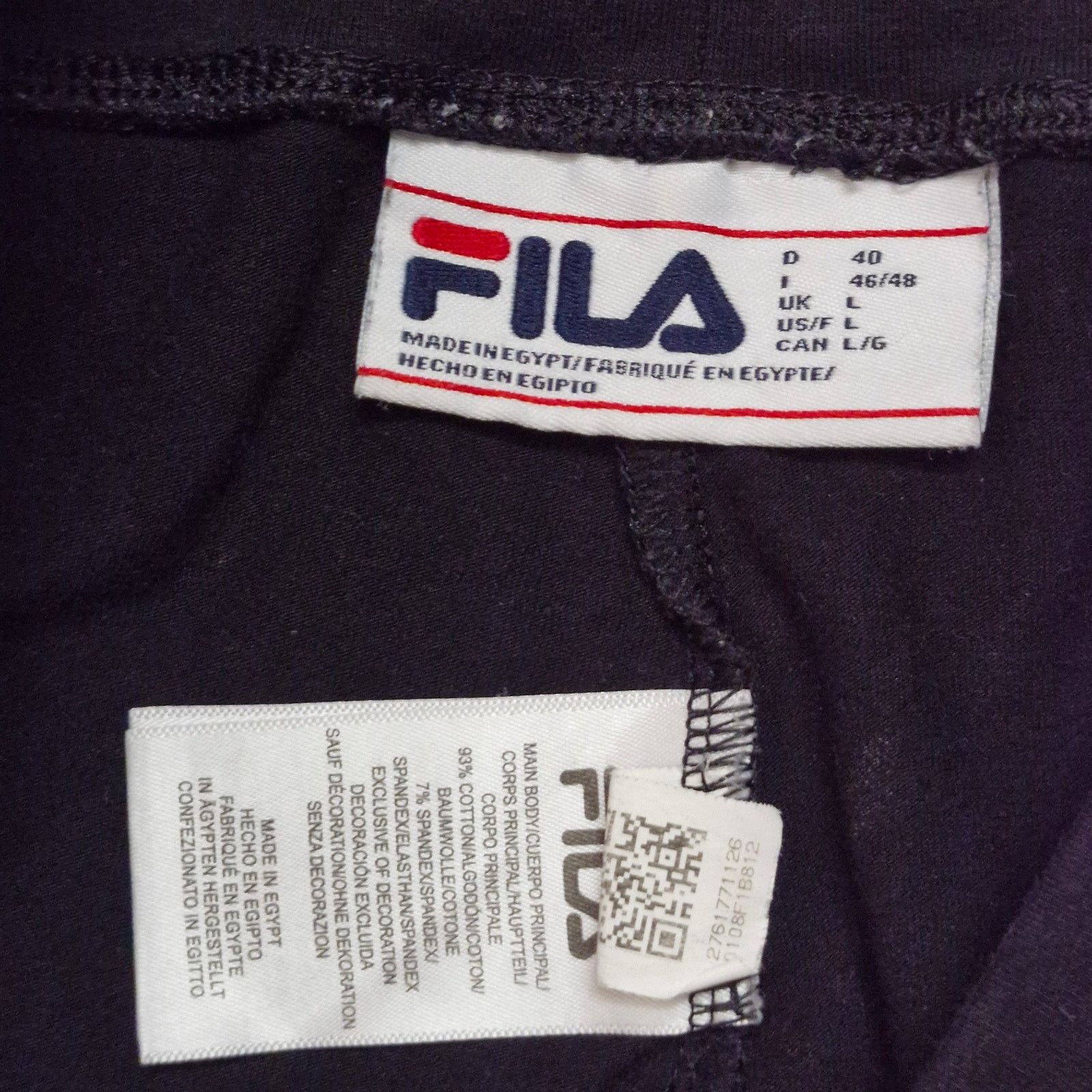 Fila Fila Leggings Women’s L Black High-Rise Yoga Pants Size 34" / US 12 / IT 48 - 2 Thumbnail