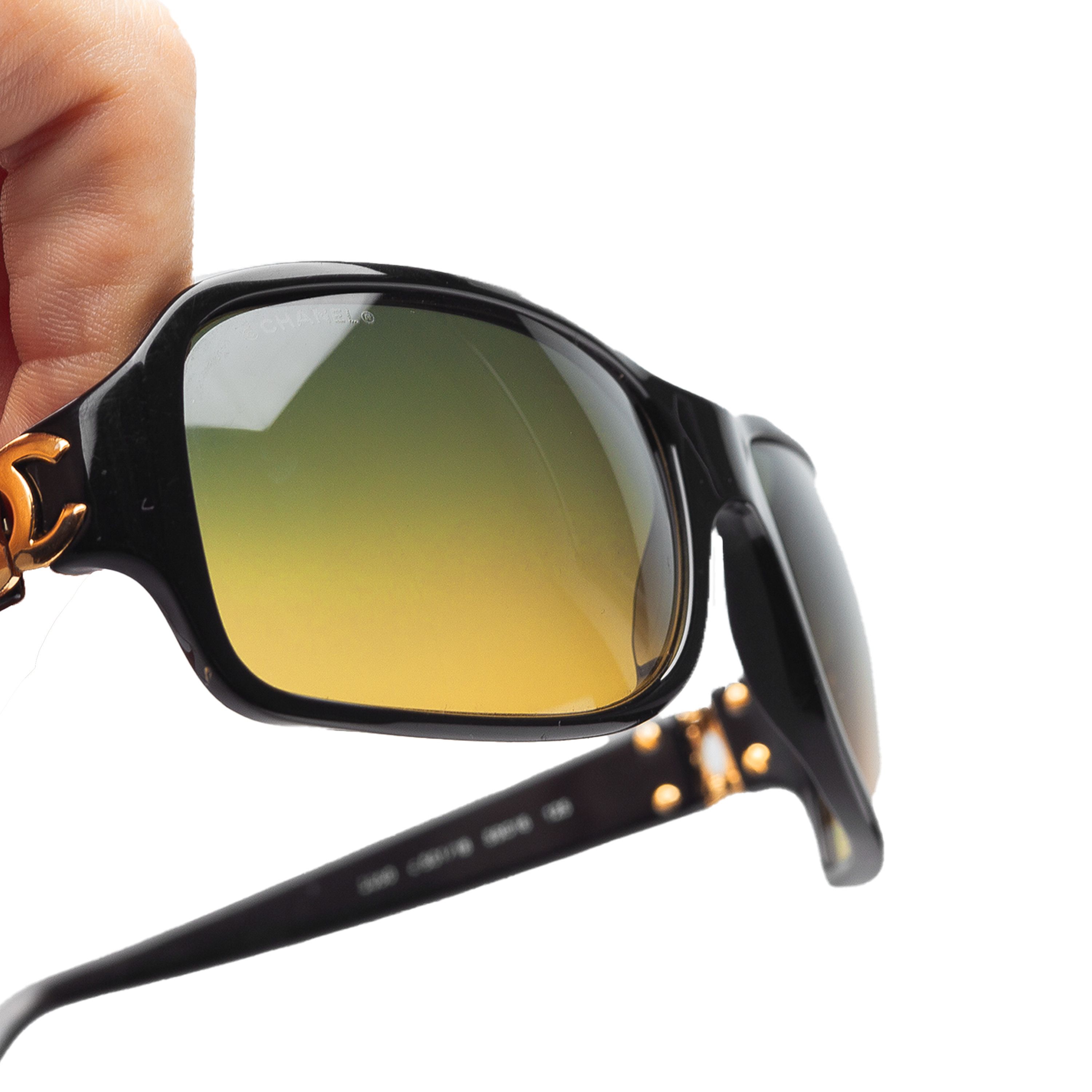 Chanel Chanel 5050 C 501/18 Vintage Black Sunglasses Size ONE SIZE - 7 Thumbnail