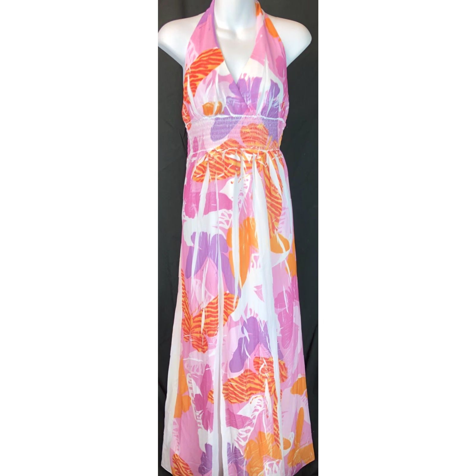 echo beach dress Pink Stripe Seersucker Maxi Ellie Dress – Women's Flowy Summer Dress main image 0