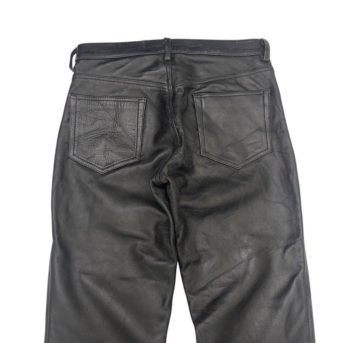 Japanese Brand Vintage 90s Dog House Leather Pants Size US 32 / EU 48 - 10 Thumbnail