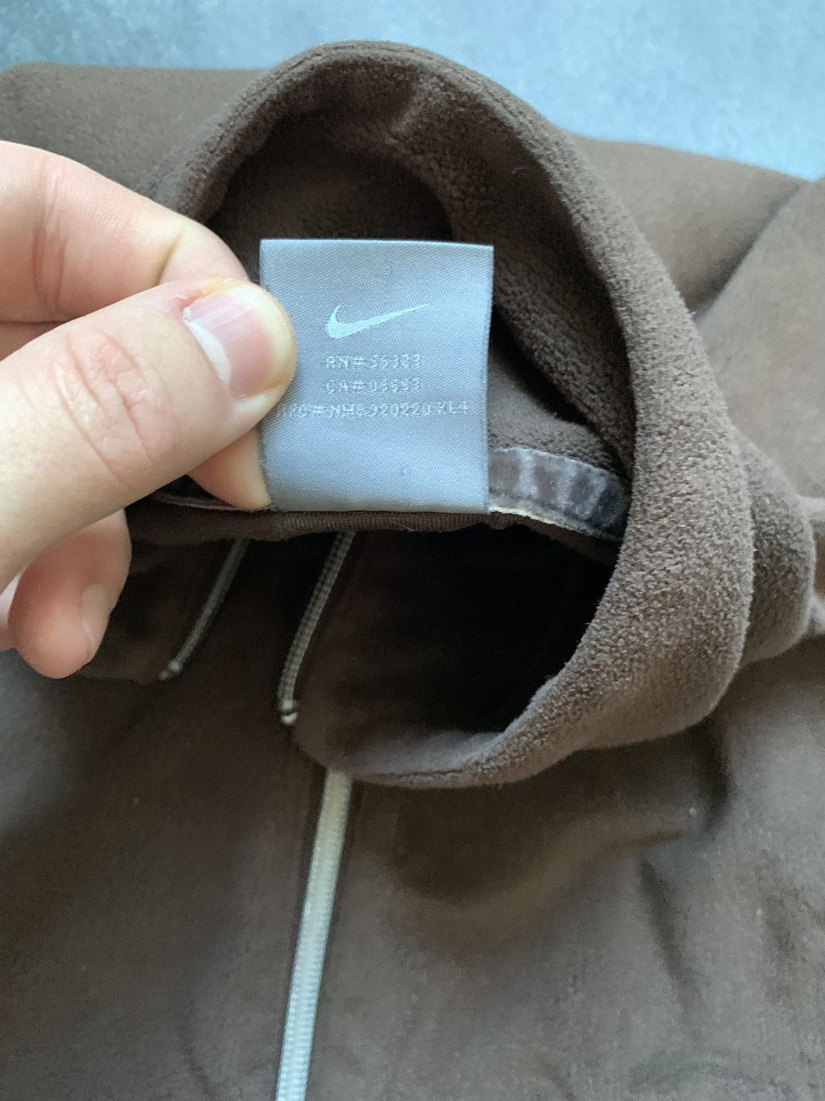 Nike × Vintage Nike Vintage Fleece Zip Up Sweatshirt Y2K Size L / US 10 / IT 46 - 11 Thumbnail