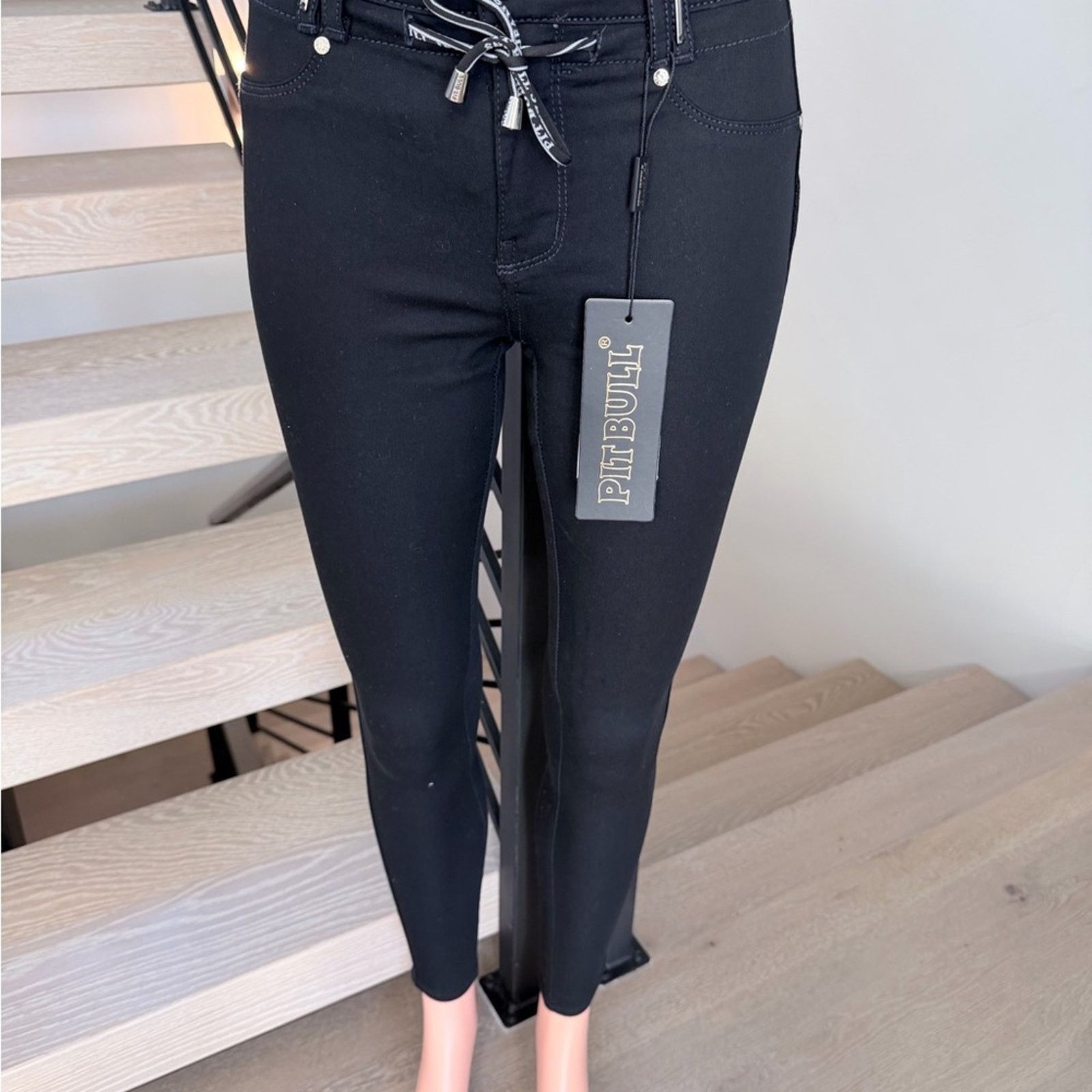 Other Pitbull Stylish Black High-Waisted Butt-Lifting Jeans size 0 Size 25" / US 0 / IT 36 - 9 Thumbnail