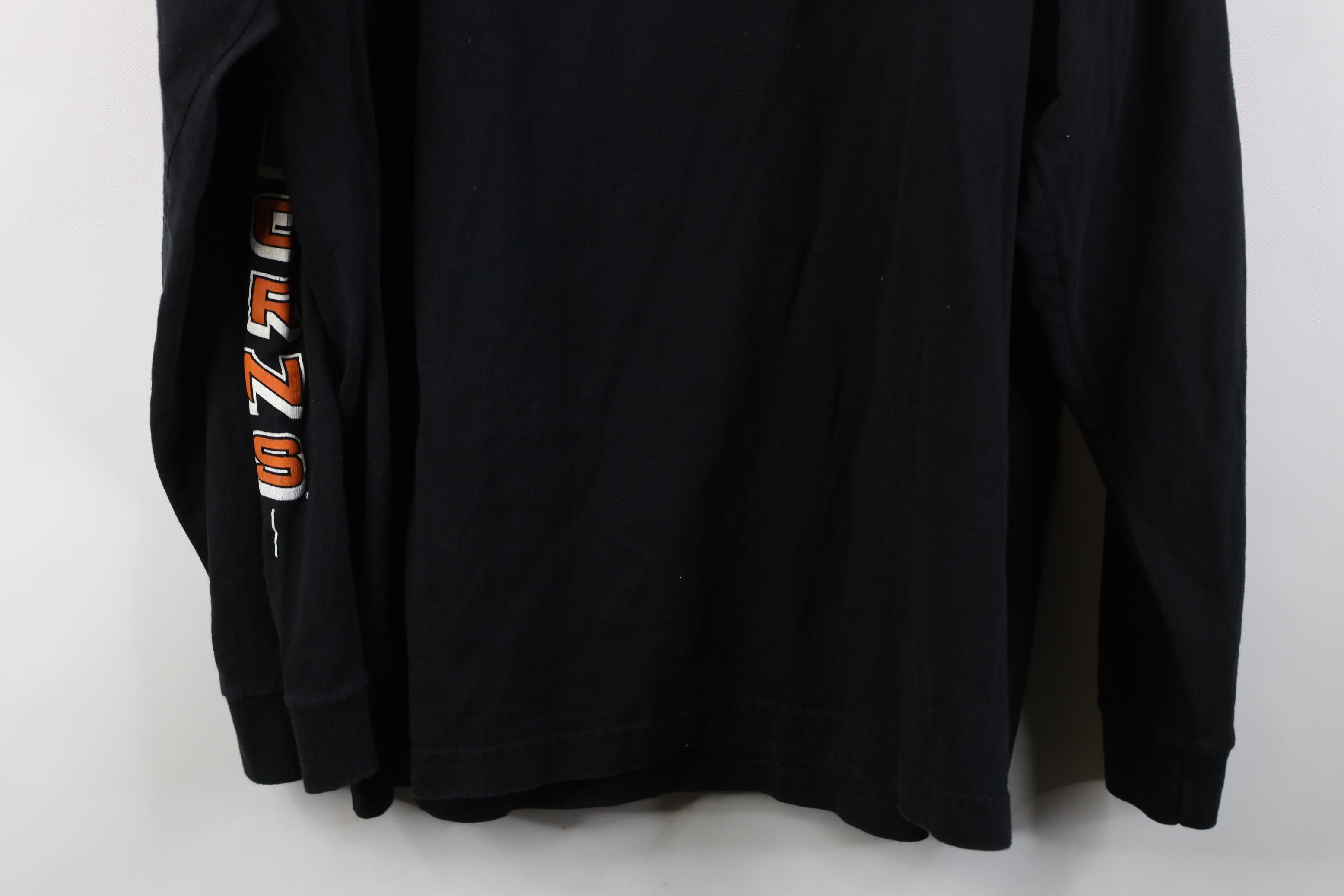 Vintage Vintage 90s University of Texas Long Sleeve T-Shirt Black Size US XL / EU 56 / 4 - 19 Thumbnail