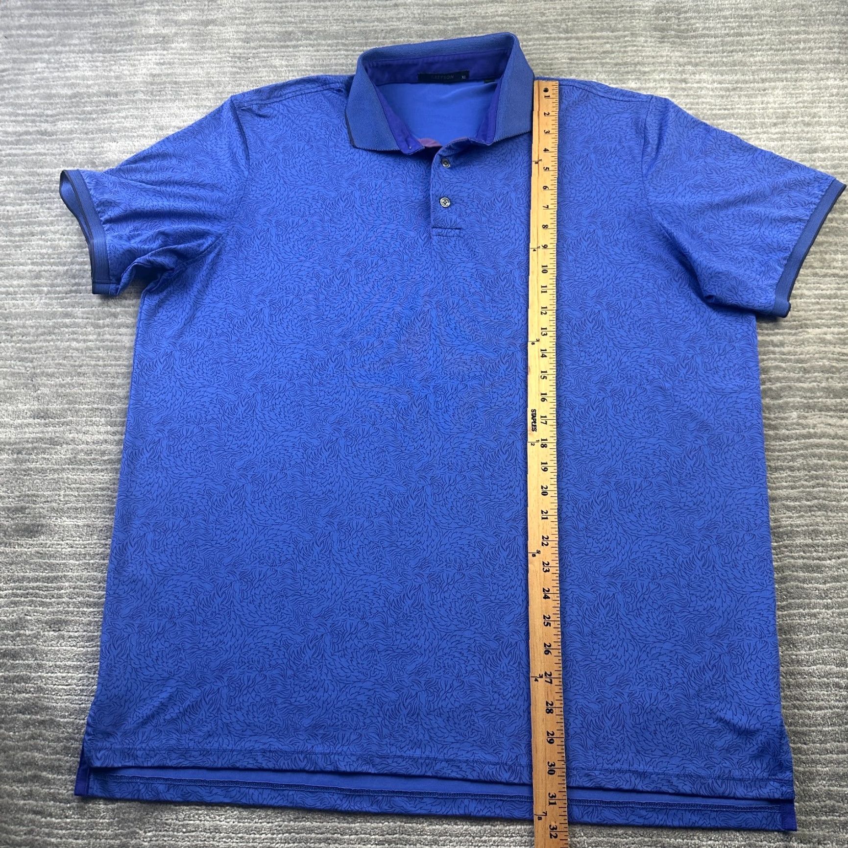 Vintage Greyson Polo Shirt Mens XL Blue Golf Performance Logo Short Sleeve Collared Button-Front Shirt Size US XL / EU 56 / 4 - 7 Thumbnail