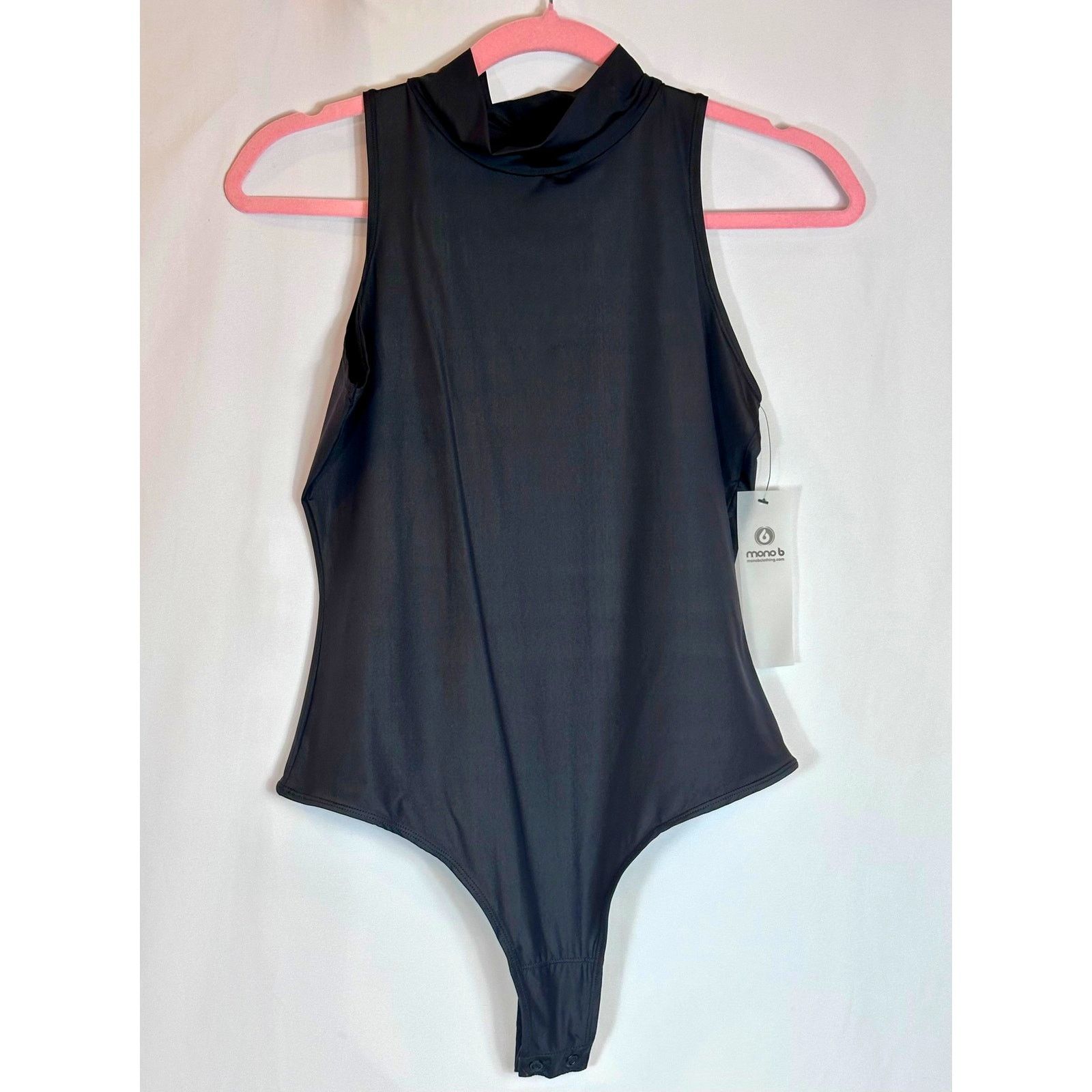Other Mono b High Cowl Neck Sleeveless Bodysuit Black L Size L / US 10 / IT 46 - 8 Thumbnail