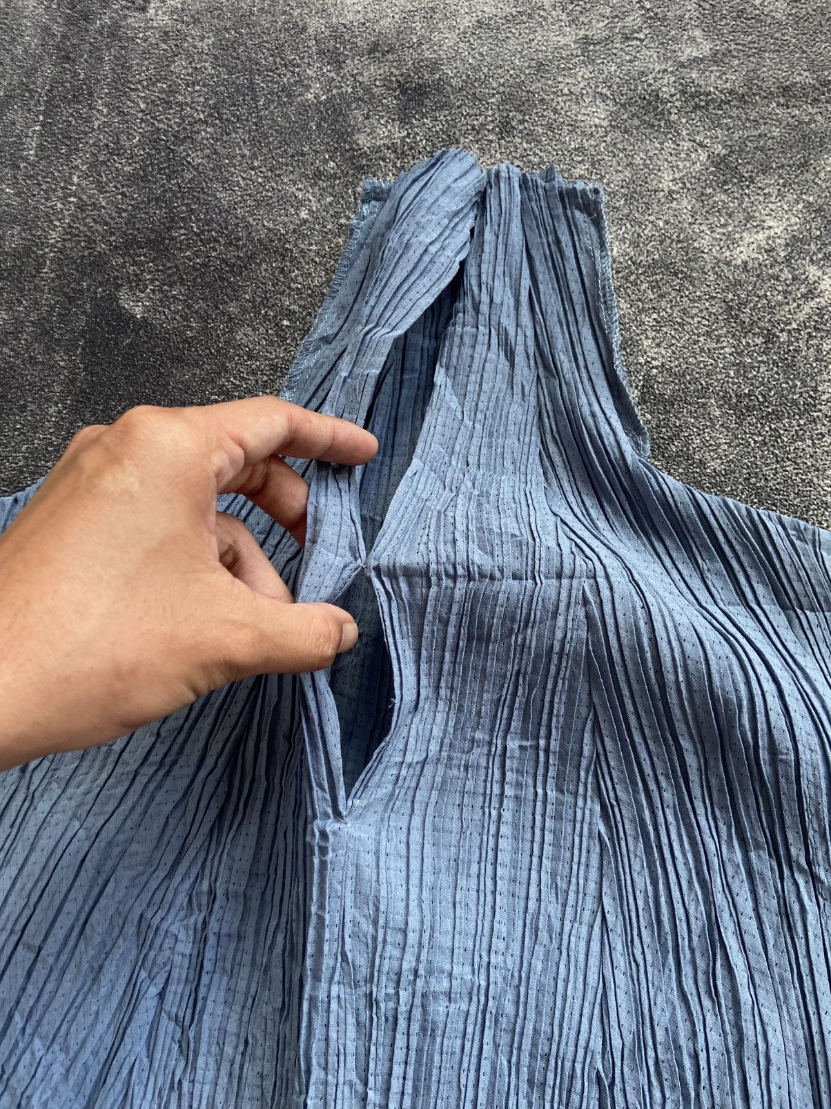 Homme Plisse Issey Miyake Issey Miyake Pleats Please Blue Dress Size M / US 6-8 / IT 42-44 - 4 Thumbnail