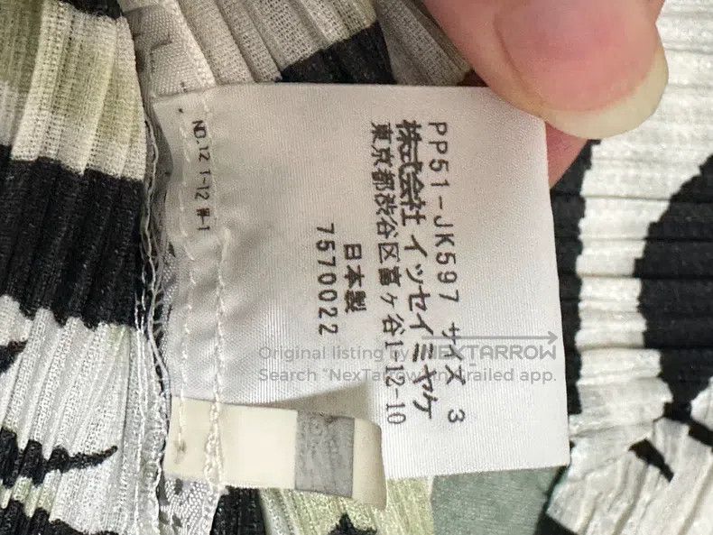 Issey Miyake Issey Miyake Black and White Classic Conch Flower Top Size L / US 10 / IT 46 - 5 Thumbnail