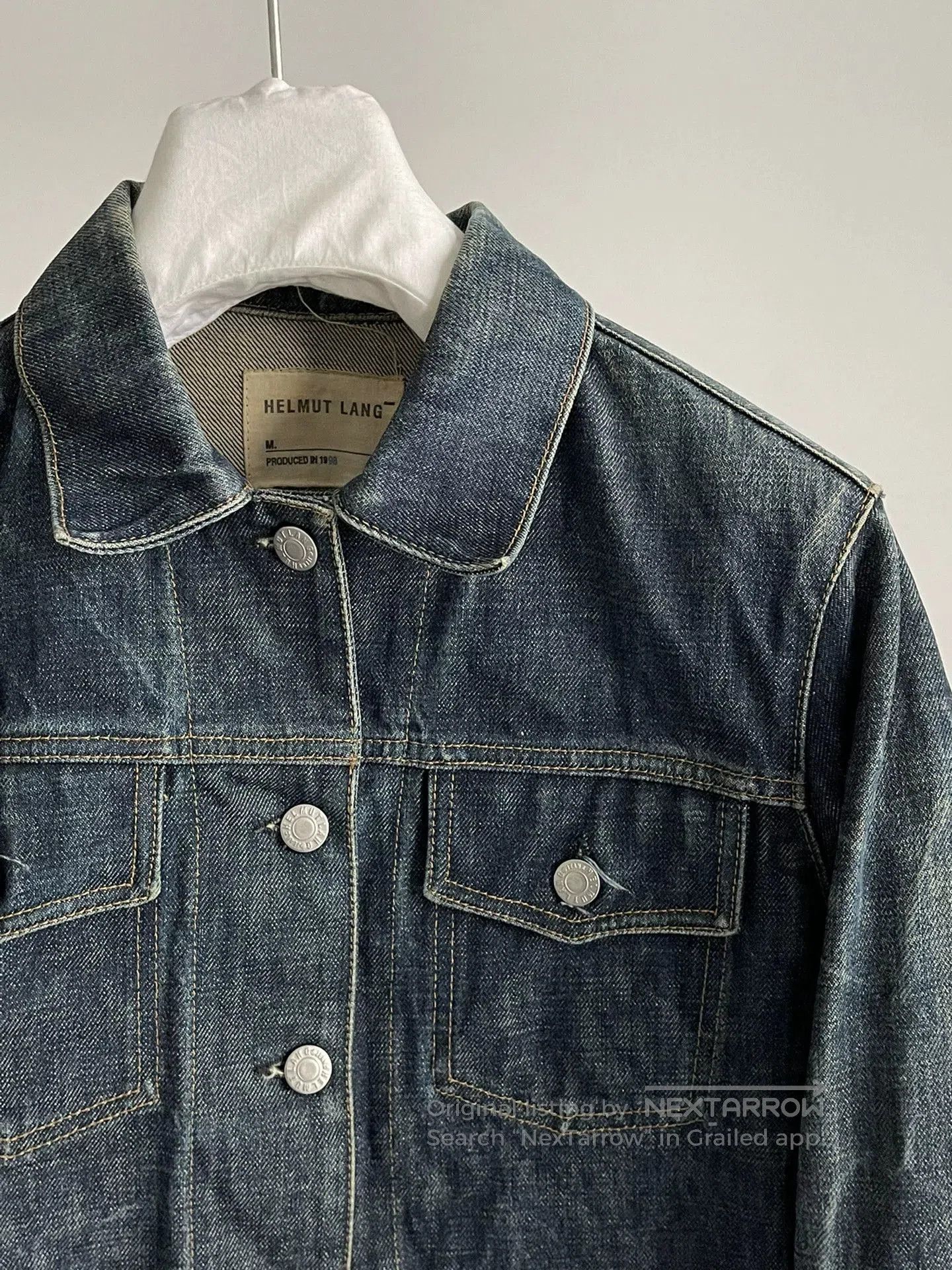 Helmut Lang helmut lang vintage denim jacket 98ss. Size US M / EU 48-50 / 2 - 3 Thumbnail