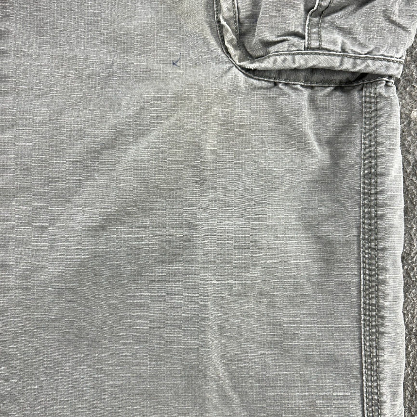 Vintage L.L. Bean Pants Mens 30x34 Grey Cargo Pockets Natural Canvas Cotton Regular Straight 30in Inseam Casual Workwear Size US 30 / EU 46 - 7 Thumbnail