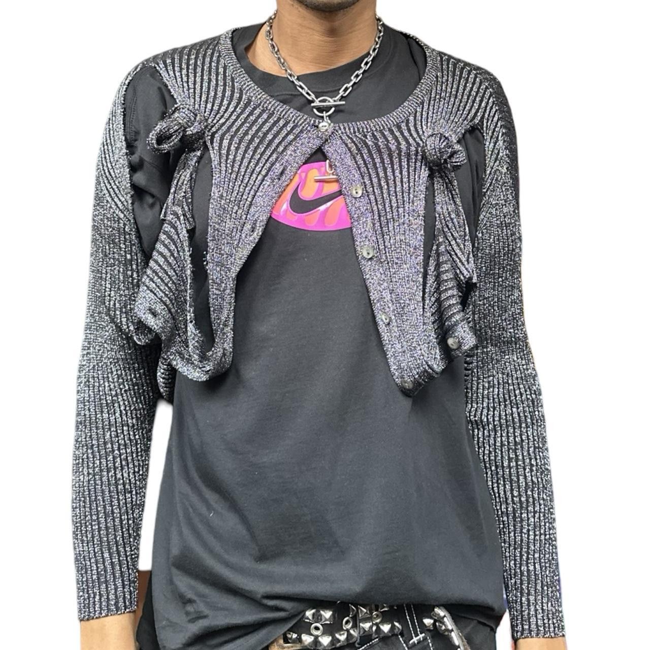 Other ASTROBOI* Knotted Modular Silver Cardigan - Medium Size US M / EU 48-50 / 2 - 1 Thumbnail