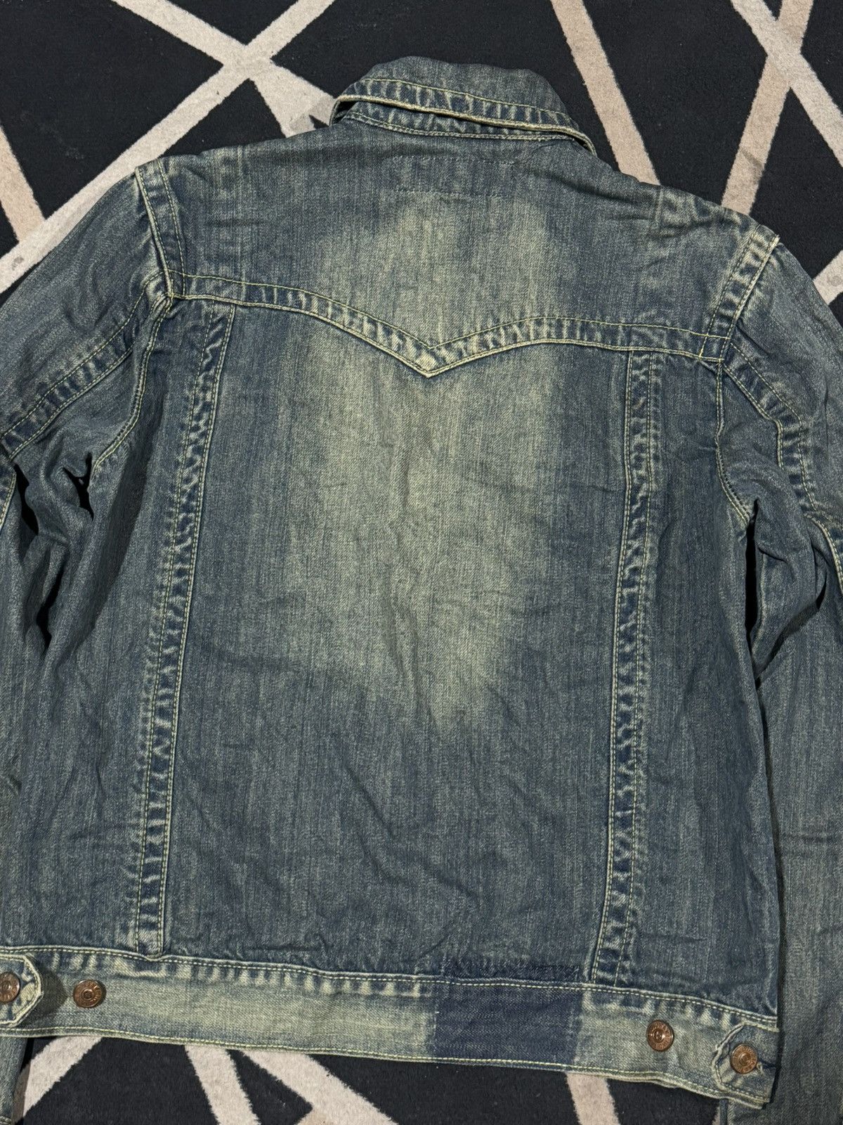 Hysteric Glamour Distressed Denim Trucker Jacket Japanese Companny Size US M / EU 48-50 / 2 - 4 Thumbnail