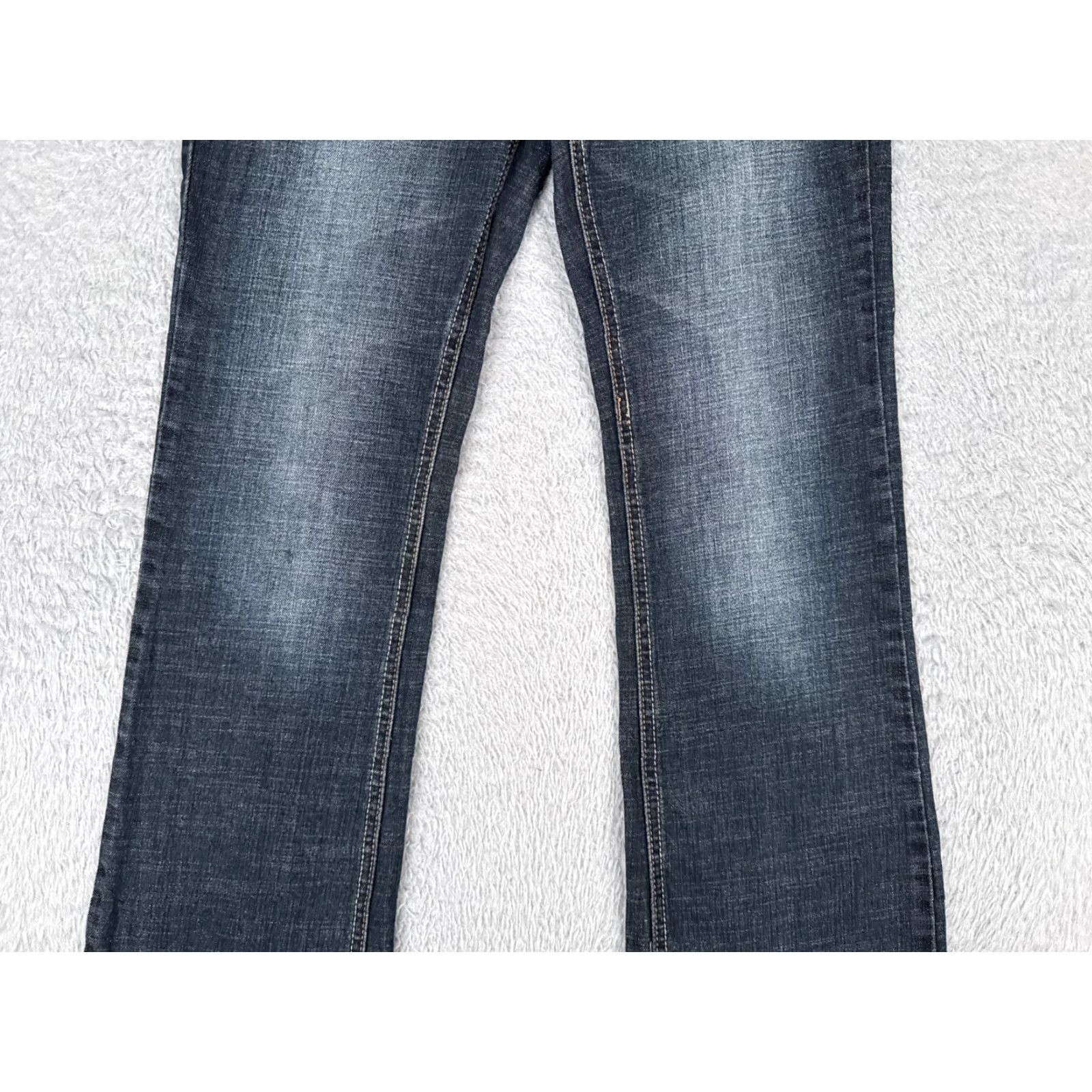 Vintage Refuge Womens Bootcut Jeans 6 Low Rise Blue Denim 29x32 Cotton Stretch Classic, American, Designer Size 28" / US 6 / IT 42 - 3 Thumbnail