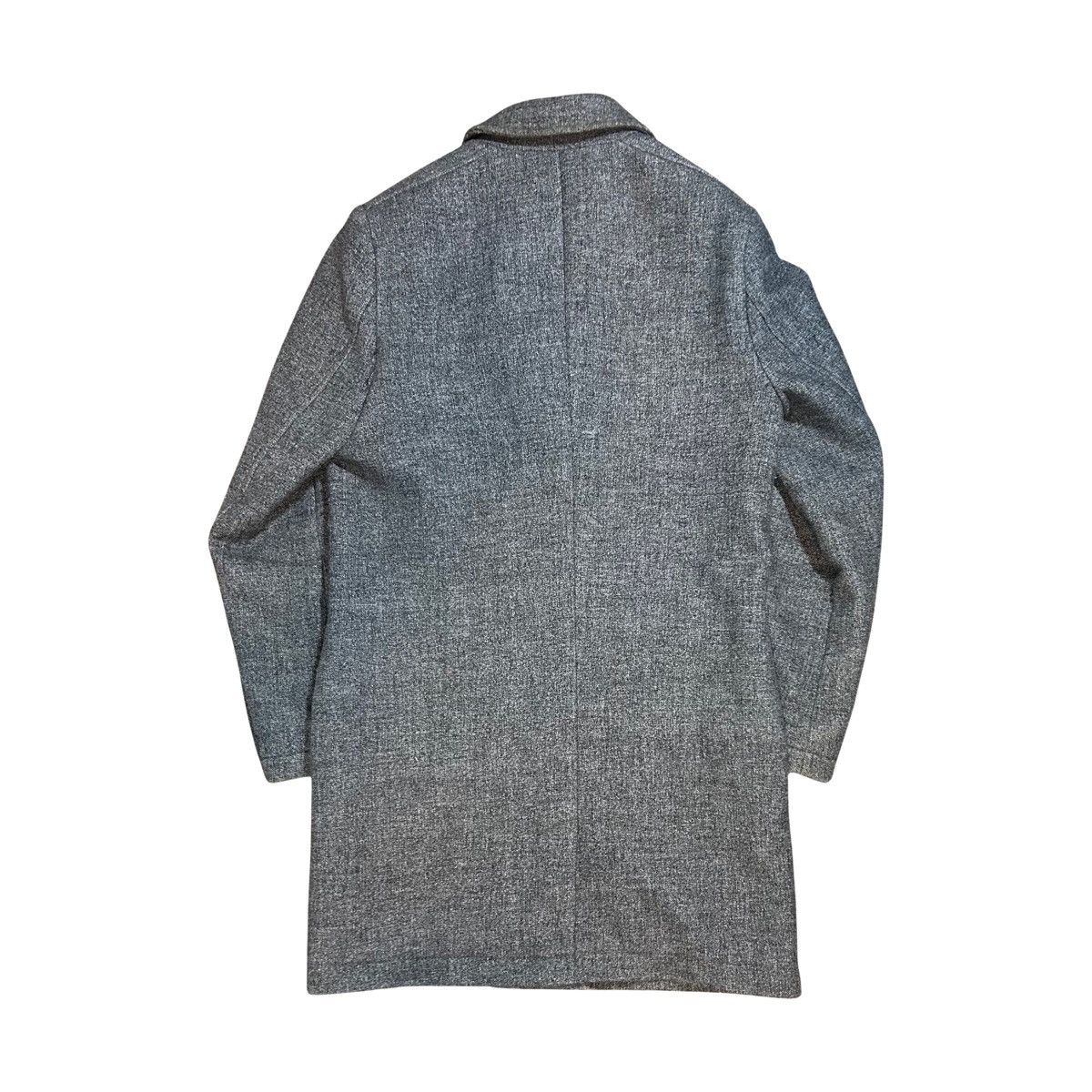Topman Topman Gray Topcoat Notch Lapel Overcoat INSIDE TEAR Size US S / EU 44-46 / 1 - 3 Thumbnail