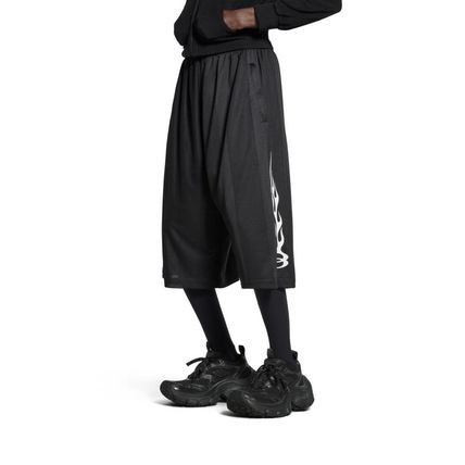 Balenciaga o1loc1c0326 XXS Burning Unity Baggy Shorts in Black Size US 28 / EU 44 - 6 Thumbnail