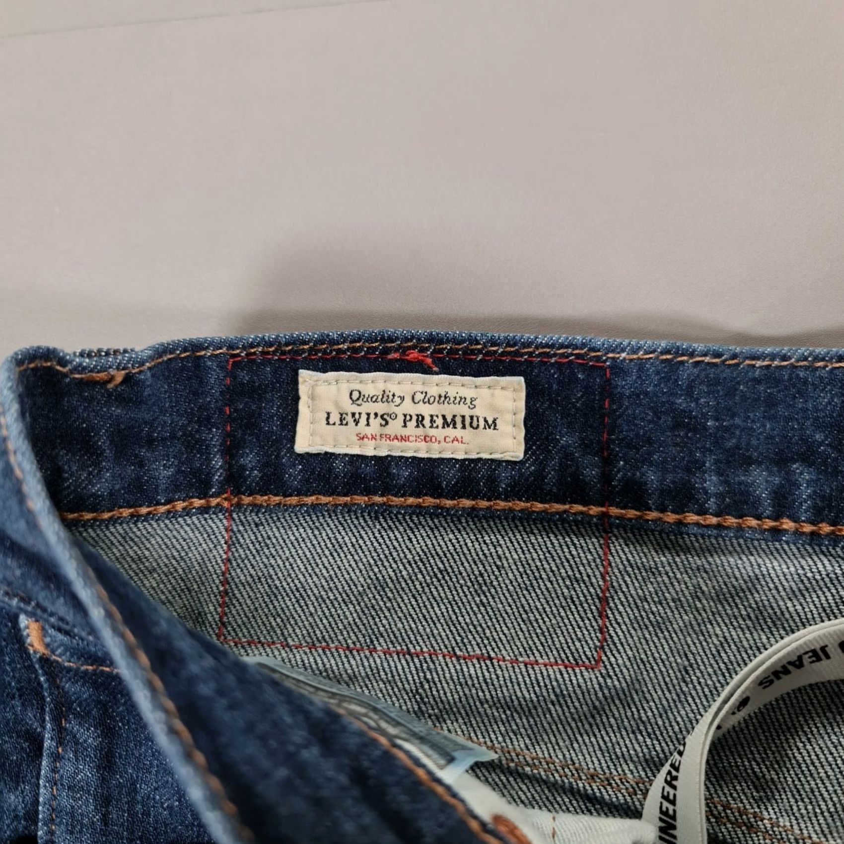 Levi's Levi's Engineered Jeans Men Blue W27 L32 Twisted Leg Premium Denim Slim Tapered Button Fly 5-Pocket Size US 27 - 7 Thumbnail