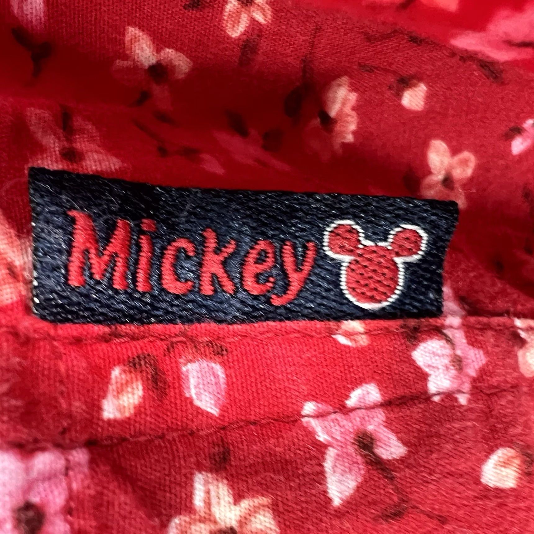 Mickey Unlimited VINTAGE Mickey Unlimited Floral Love Embroidered Button-Up Shirt Womens 16W Red 90s Cartoon All Seasons Size XXL / US 16-18 / IT 52-54 - 5 Thumbnail