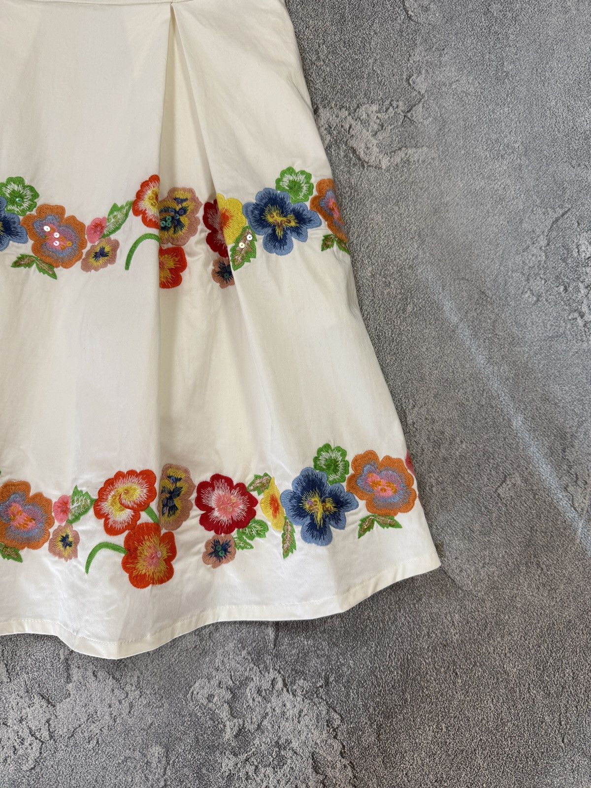 Blumarine Vintage Blumarine Blugirl Floral Midi Dress Size XS / US 0-2 / IT 36-38 - 4 Thumbnail