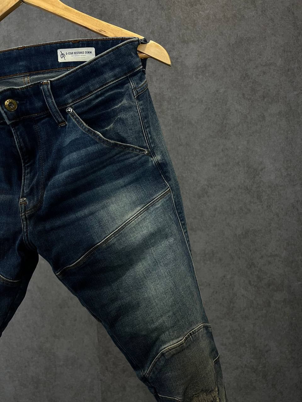 G-Star G Star Raw biker distressed denim jeans Size US 30 / EU 46 - 2 Thumbnail