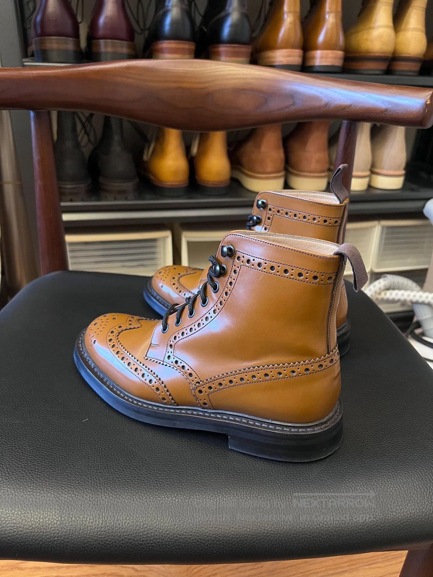 Church's Church's Women's Carved Derby Boots. Size US 7.5 / IT 37.5 - 4 Thumbnail