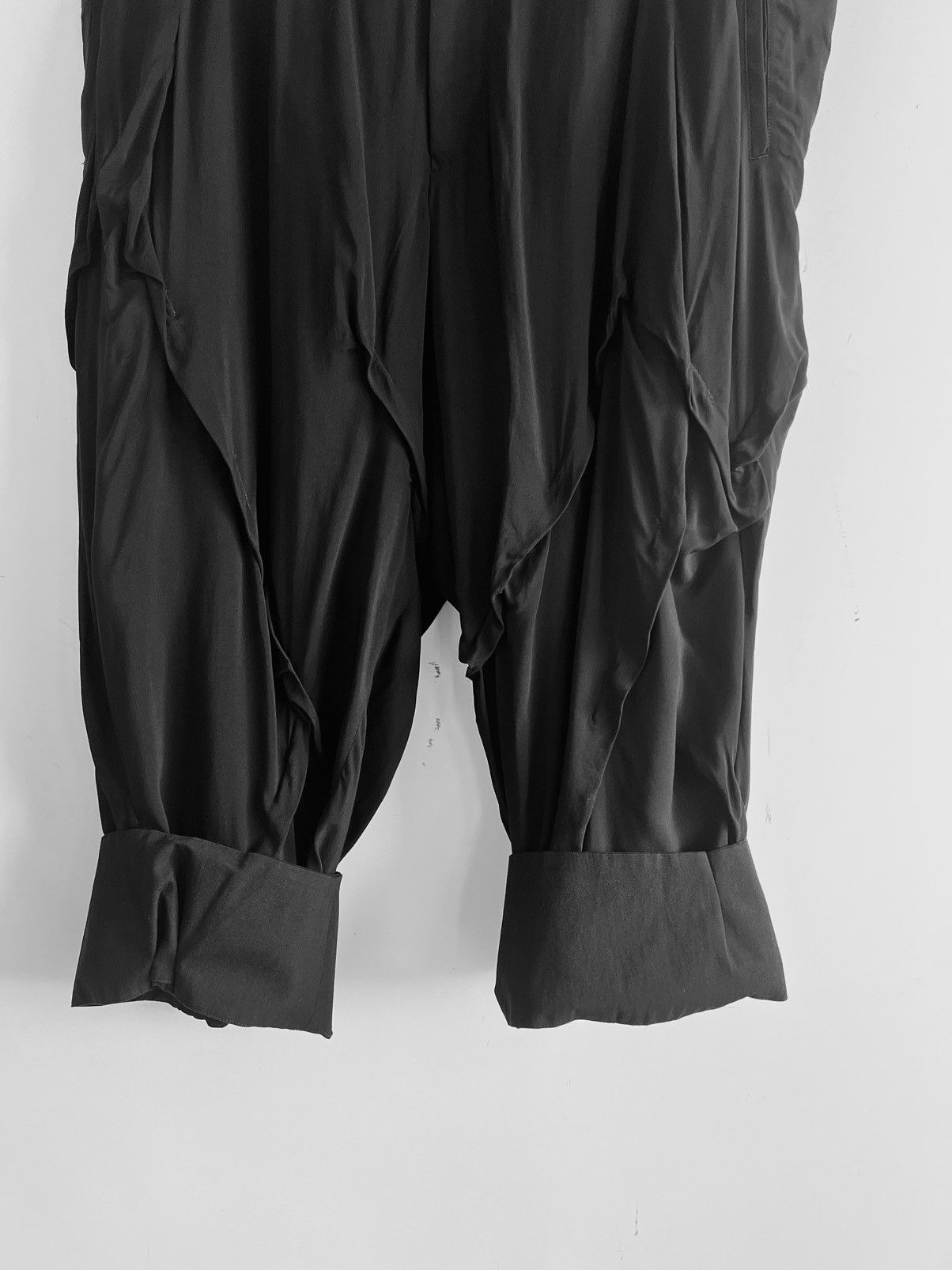 Yohji Yamamoto Yohji Yamamoto Pour Homme - Ta/TUXEDO RANDOM TUCK PANTS Size US 28 / EU 44 - 8 Thumbnail