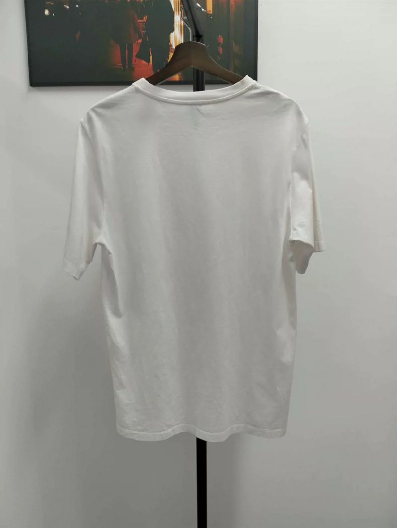 Loewe LOEWE White small logo embroidered short sleeves Size S / US 4 / IT 40 - 3 Thumbnail