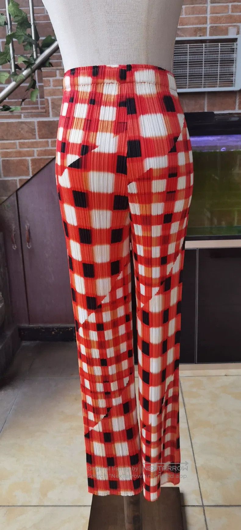 Issey Miyake Red Watermelon Long Pants