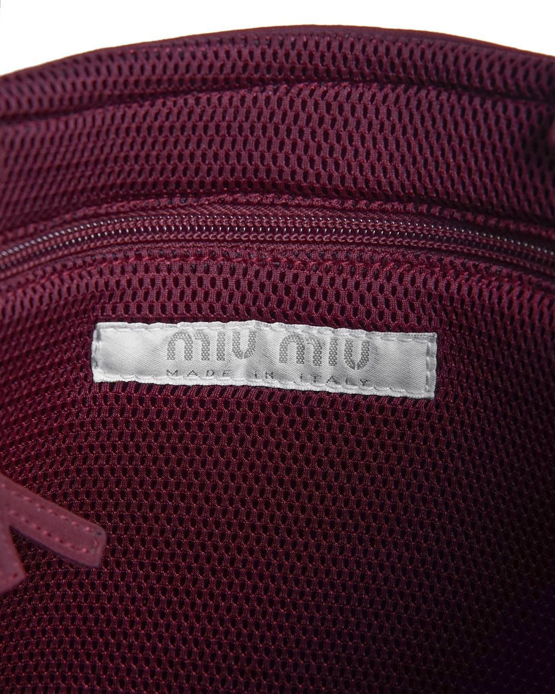 Miu Miu Miu Miu S/S1999 Burgundy Neoprene Tote Bag Size ONE SIZE - 8 Thumbnail