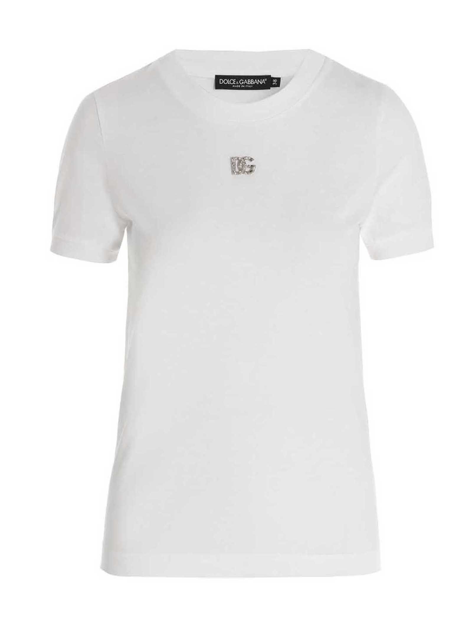Dolce & Gabbana Logo T-Shirt Size XS / US 0-2 / IT 36-38 - 1 Thumbnail