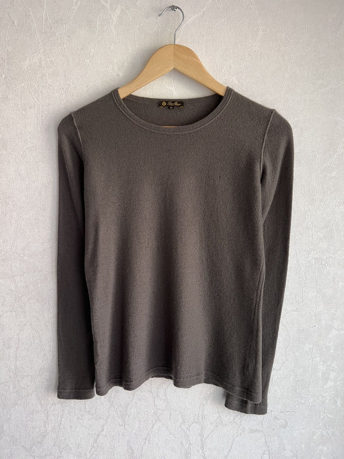 image of Loro Piana Wool Sweater in Grey, Women's (Size XS)