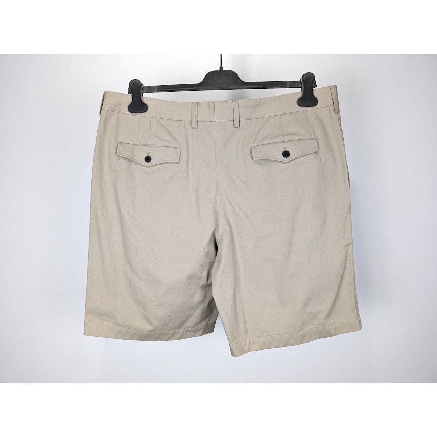 Saint Laurent Paris o1rshd1 Pleated Chino Bermuda Shorts Cotton Serge in Beige Size US 40 / EU 56 - 9 Thumbnail