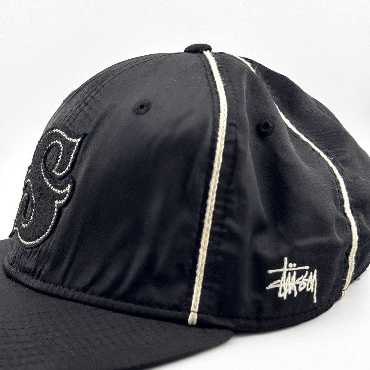 Stussy Vintage Stussy Big S logo Satin Cap Size ONE SIZE - 3 Thumbnail