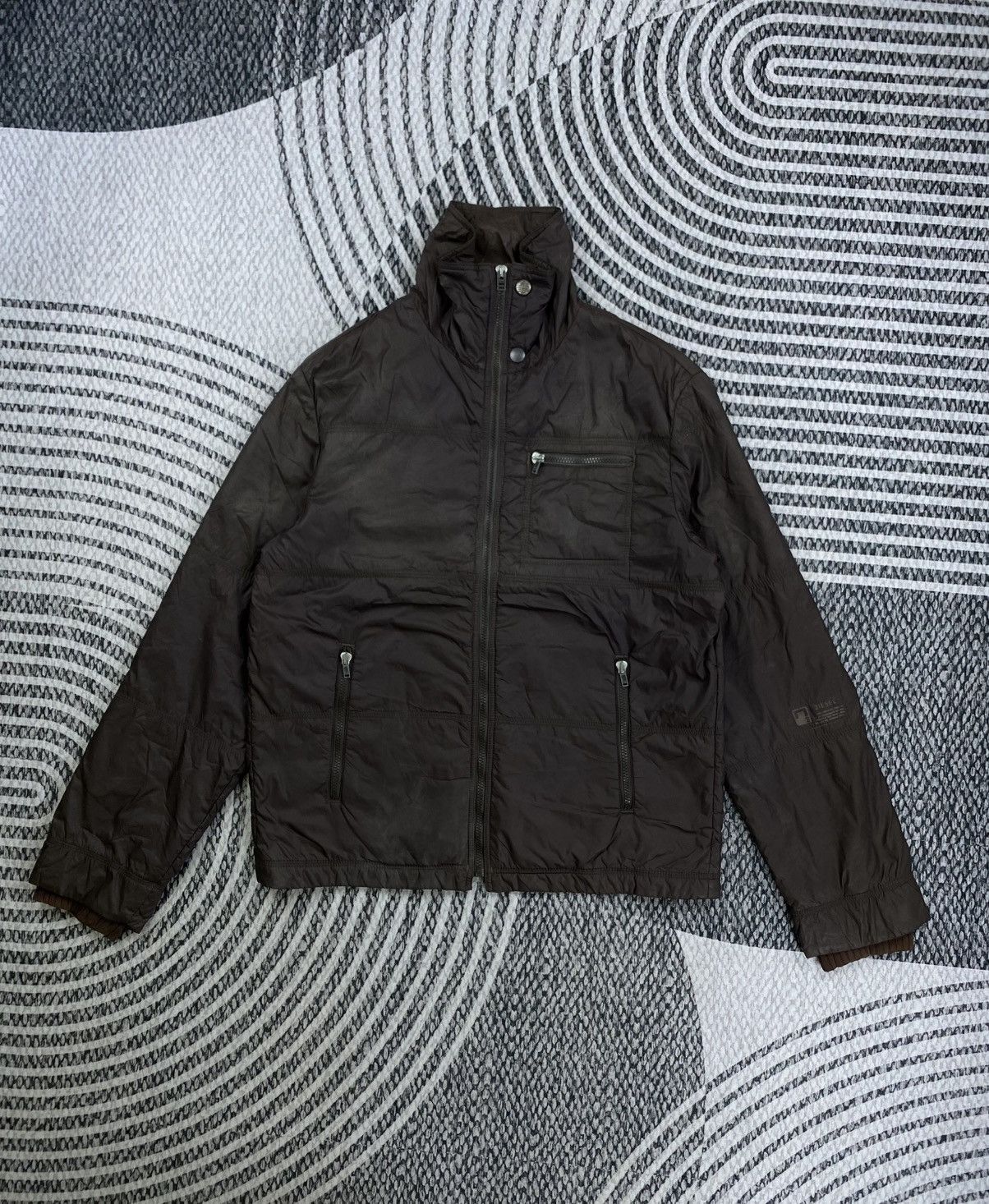 Diesel Vintage Diesel Casual Dark Brown Zipper Jacket Size US M / EU 48-50 / 2 - 1 Thumbnail