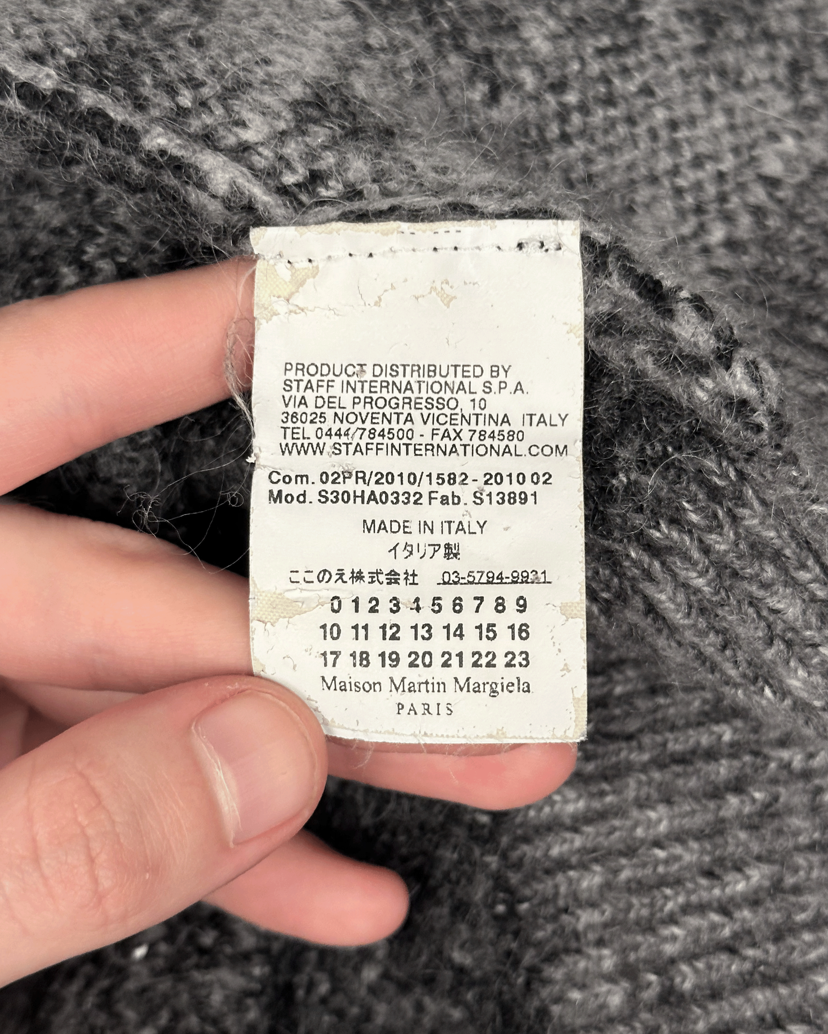 Maison Margiela Maison Margiela Snow Camo Mottled Turtleneck Cardigan Size US M / EU 48-50 / 2 - 11 Thumbnail