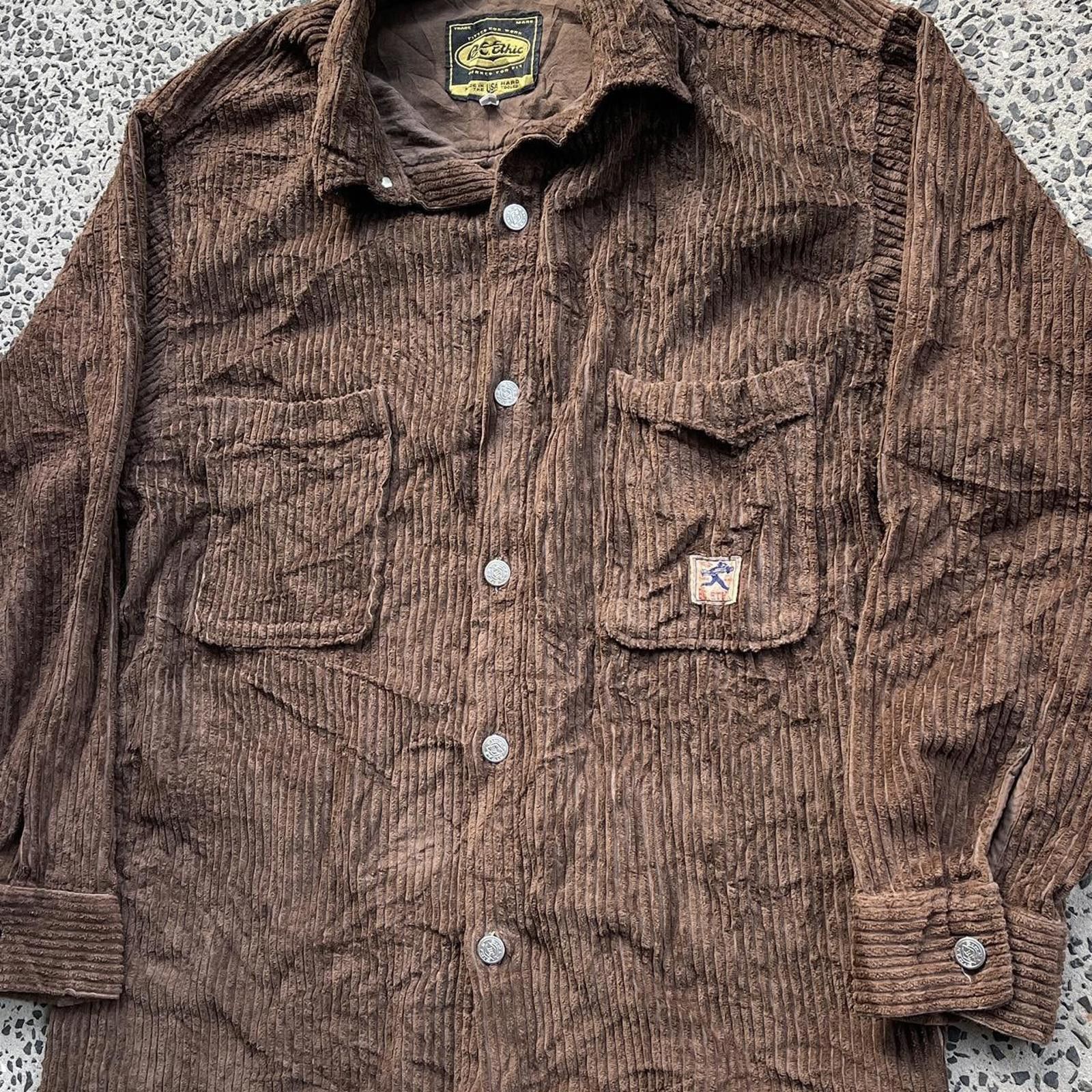 Other Brown corduroy button-up shirt 👔 Size US XL / EU 56 / 4 - 5 Thumbnail