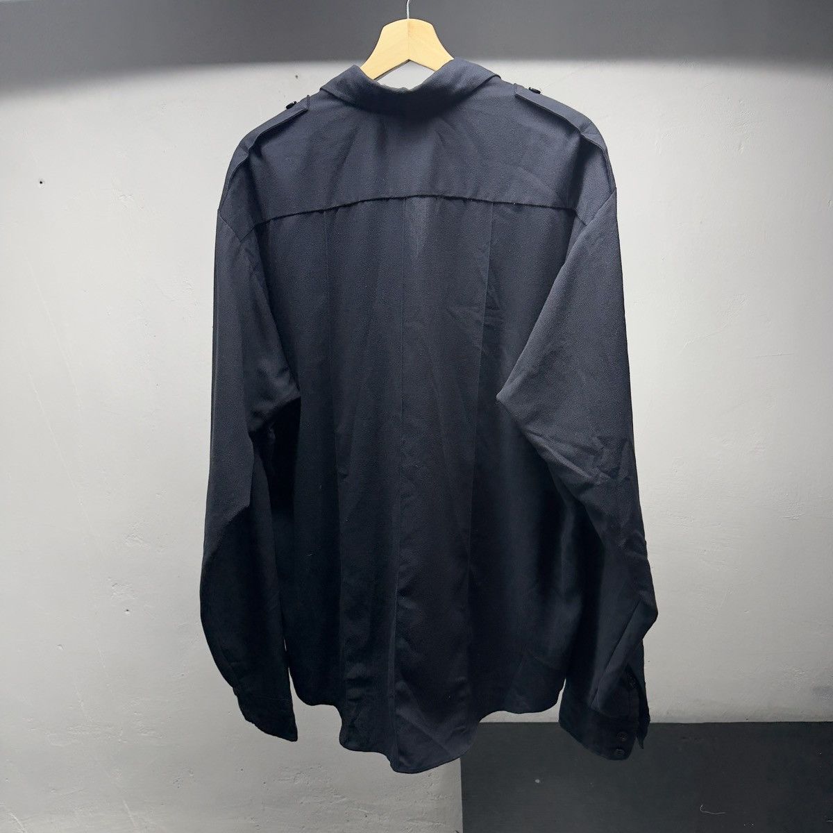 Vintage 70s 80s Faded Thrashed Security Uniform Shirt ERD Grunge Size US XXL / EU 58 / 5 - 9 Thumbnail