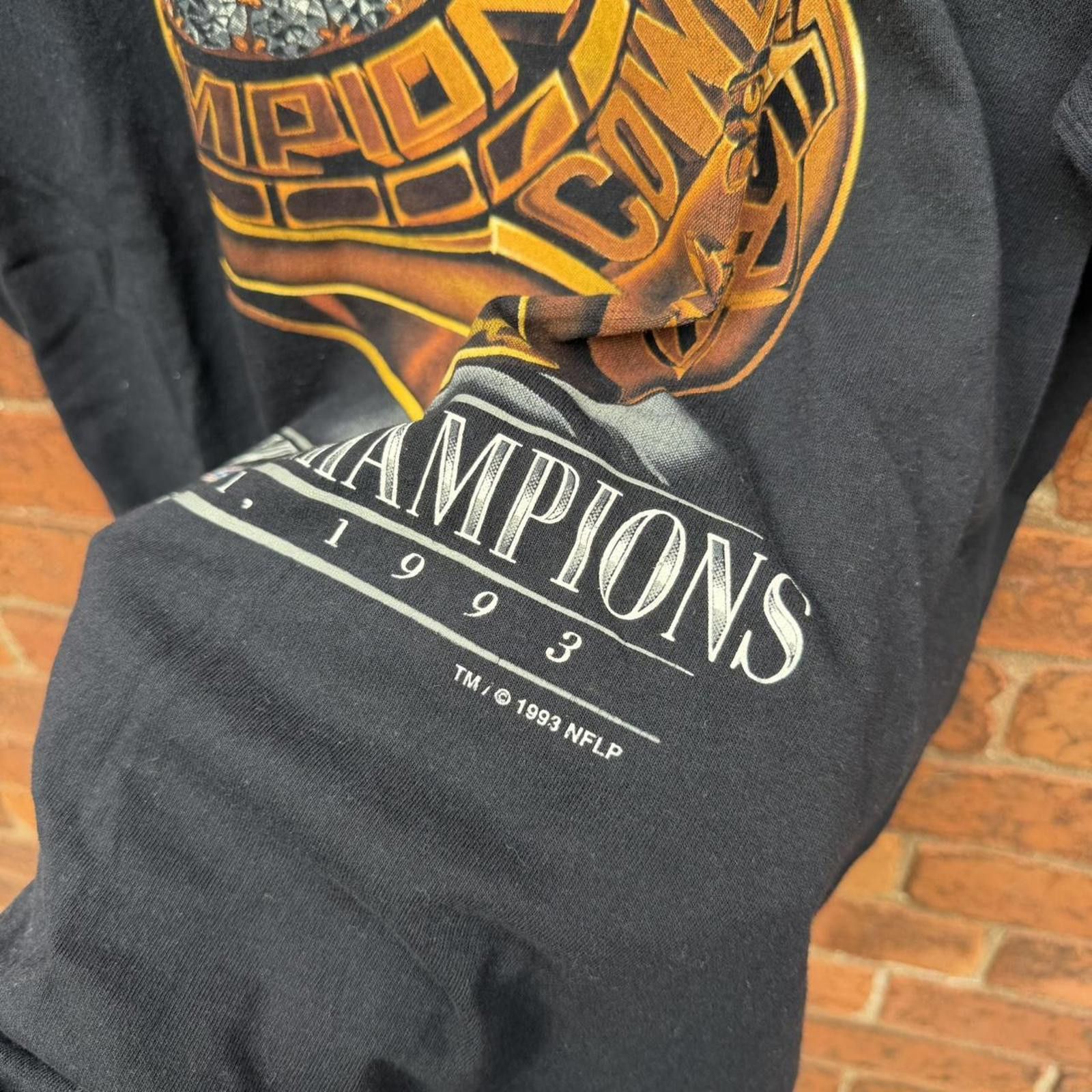 Salem Sportswear Vintage Dallas cowboys Super Bowl champions ring t shirt 93 Size US XL / EU 56 / 4 - 3 Thumbnail