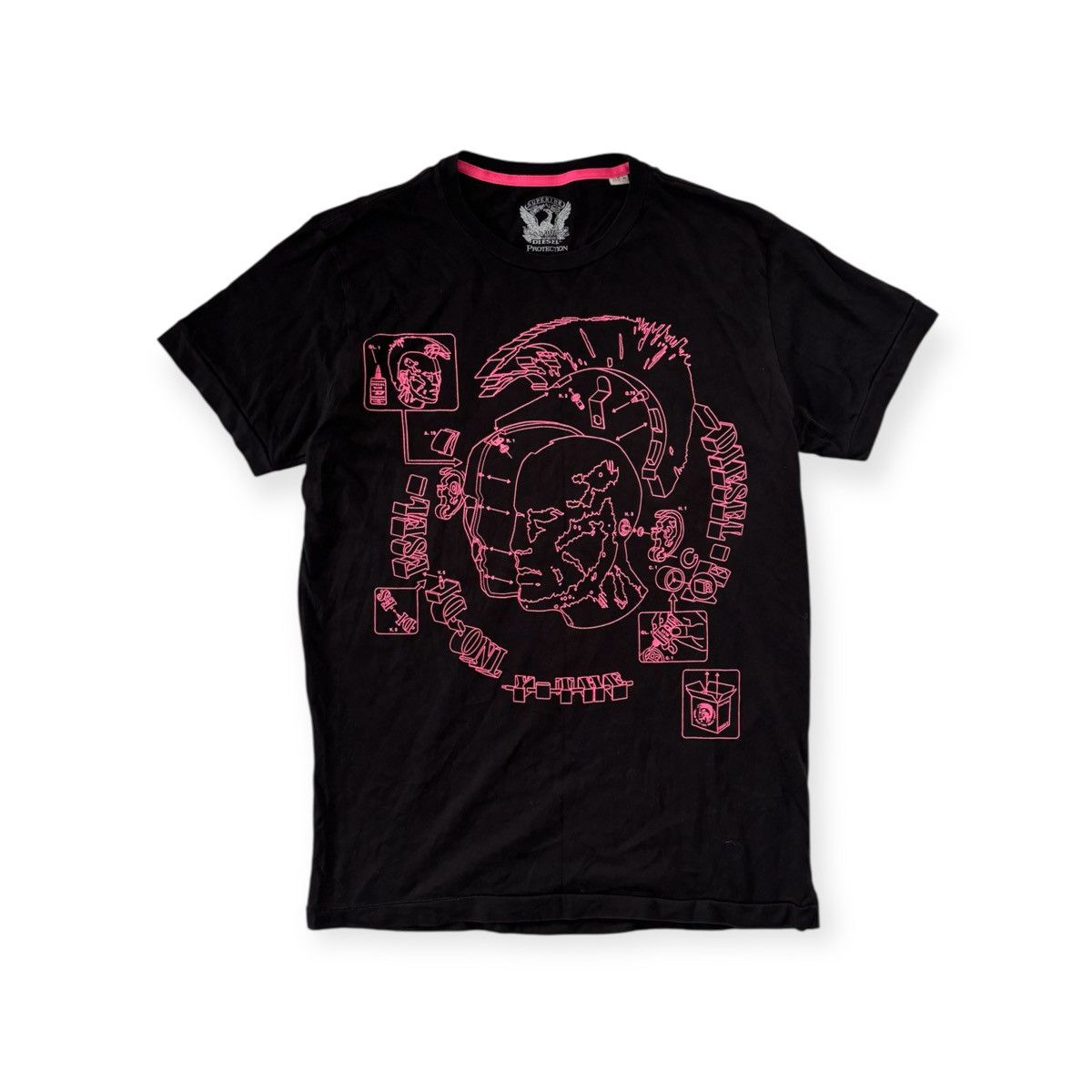 Vintage Diesel Protection Punk T-Shirt