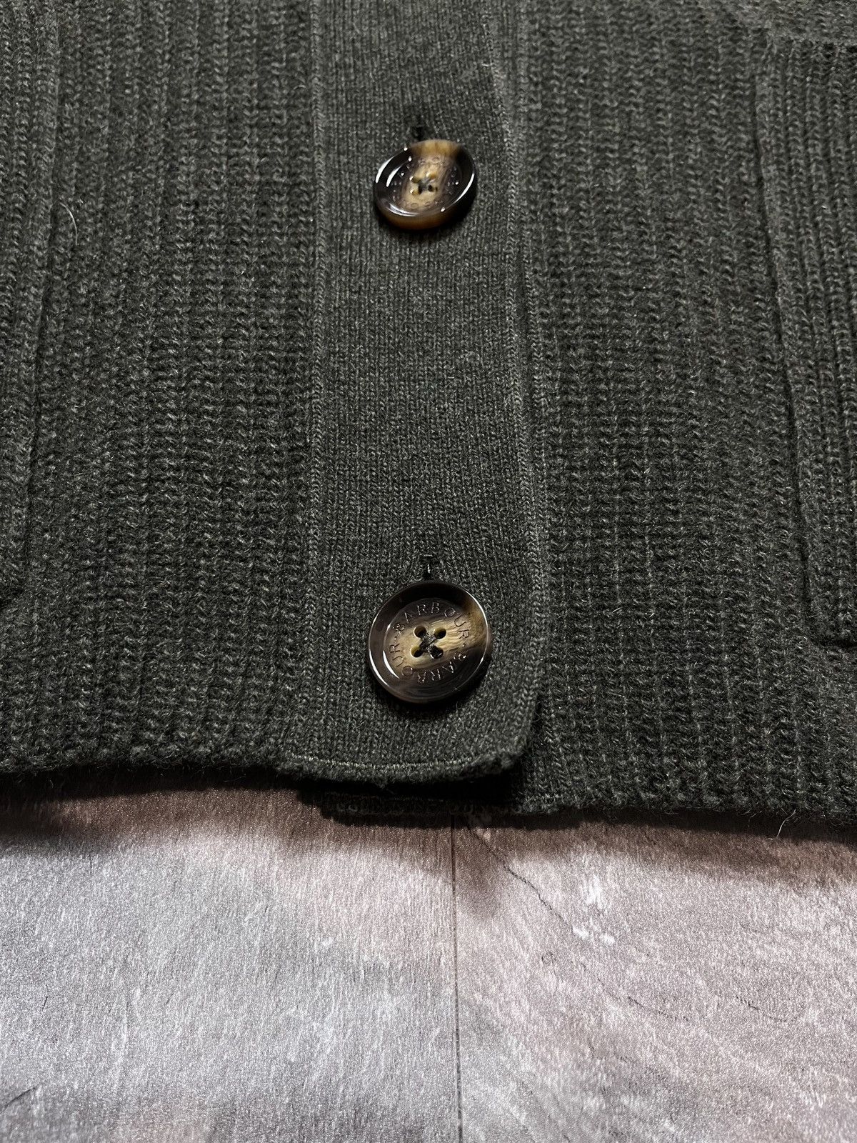 Barbour Barbour Theodore Cardigan Wool Knit Olive Green NWT Size 10 Size L / US 10 / IT 46 - 3 Thumbnail