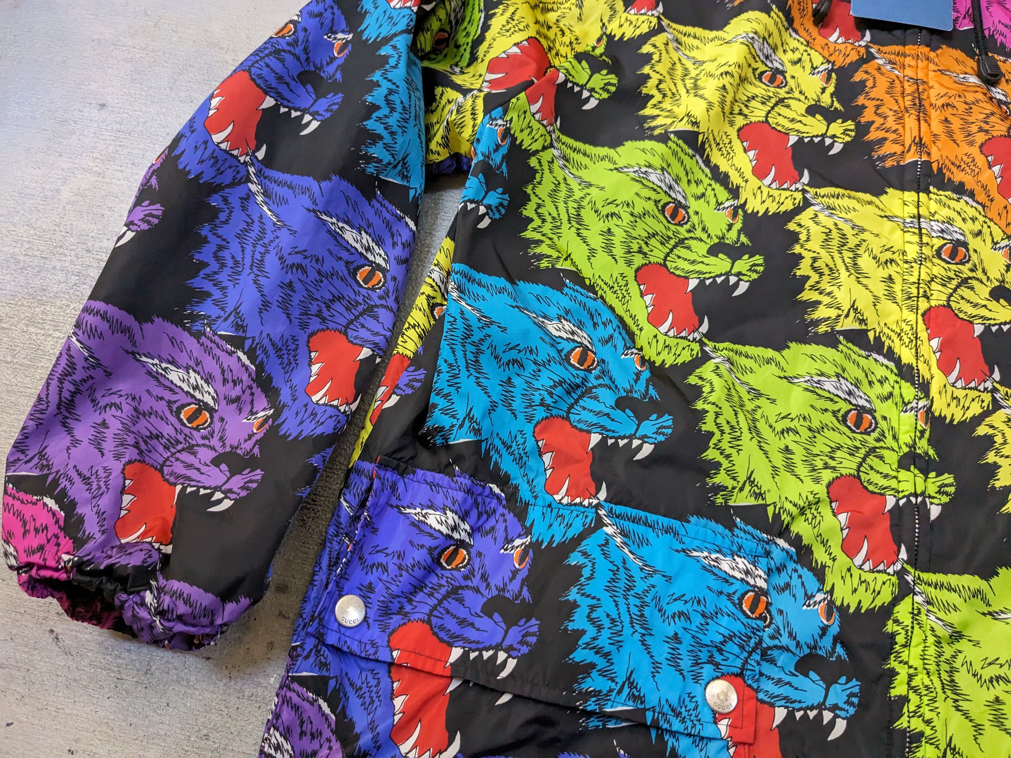 Gucci Gucci Rainbow Panther Face Jacket 36 Zip Up Windbreaker Size US S / EU 44-46 / 1 - 3 Thumbnail