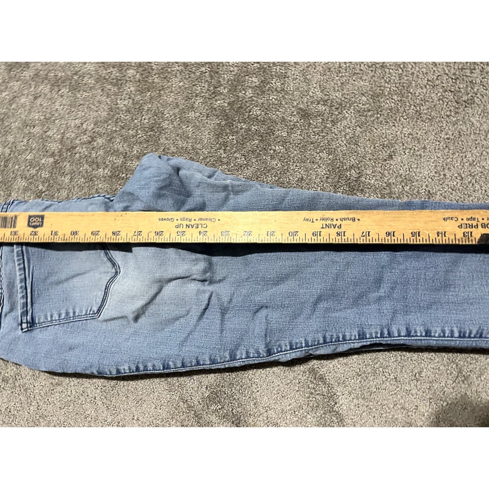 Vintage Womens D.Jeans Jeans Skinny 6 Mid Rise Stretch Cotton Blend Solid Blue Denim Size 28" / US 6 / IT 42 - 6 Thumbnail
