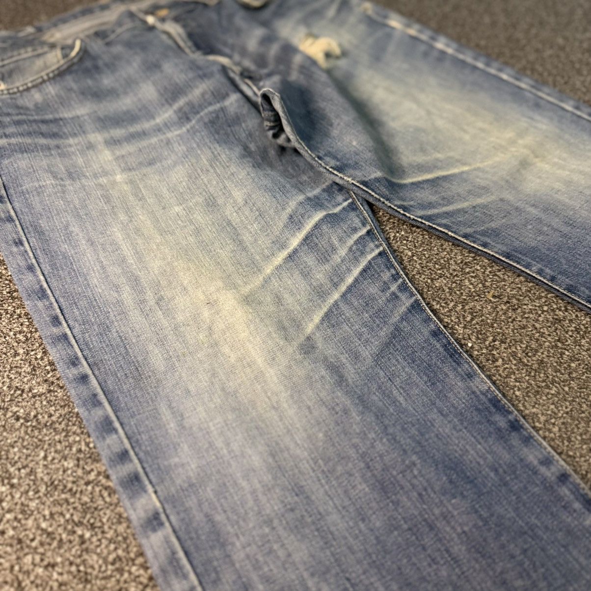 14th Addiction Vintage Japanese Edwin 404 Distressed Aging Faded Denim W34 Size US 34 / EU 50 - 6 Thumbnail