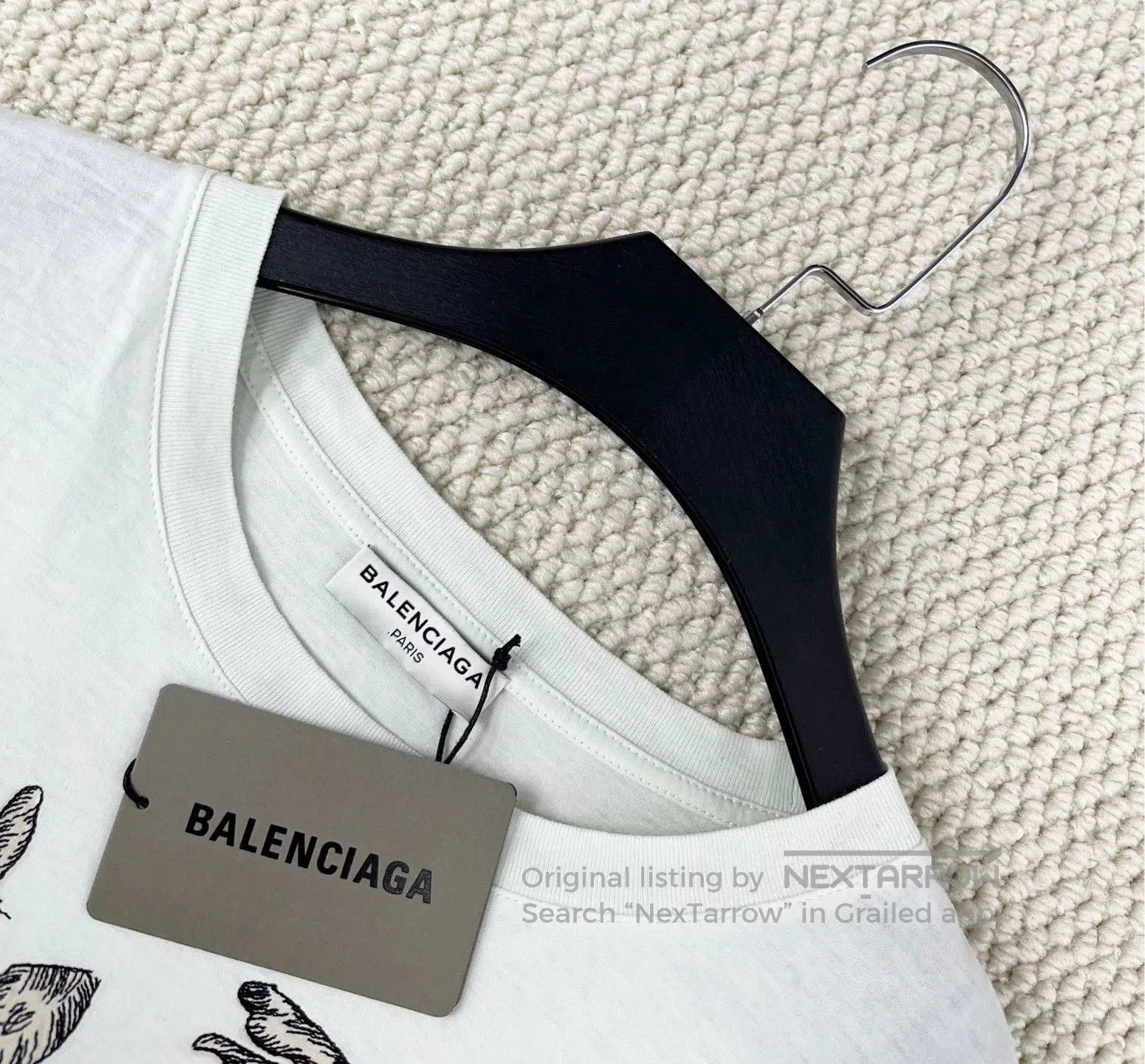 Balenciaga Balenciaga Green Embroidered Logo T-shirt. Size US M / EU 48-50 / 2 - 2 Thumbnail