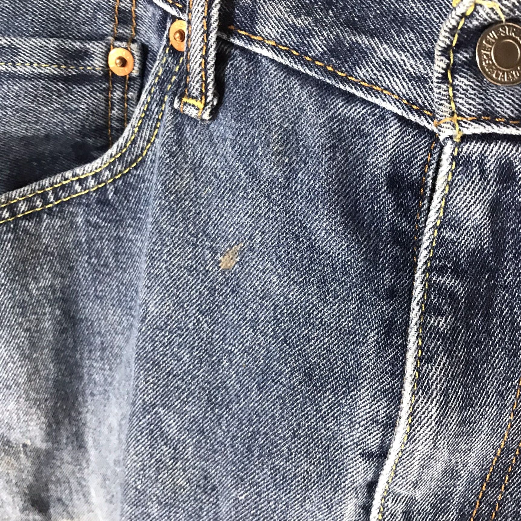 Levi's Levi's 505 Jeans Mens Regular Fit Size 36X30 Blue Medium Wash Straight 5-Pocket USA Size US 36 / EU 52 - 3 Thumbnail