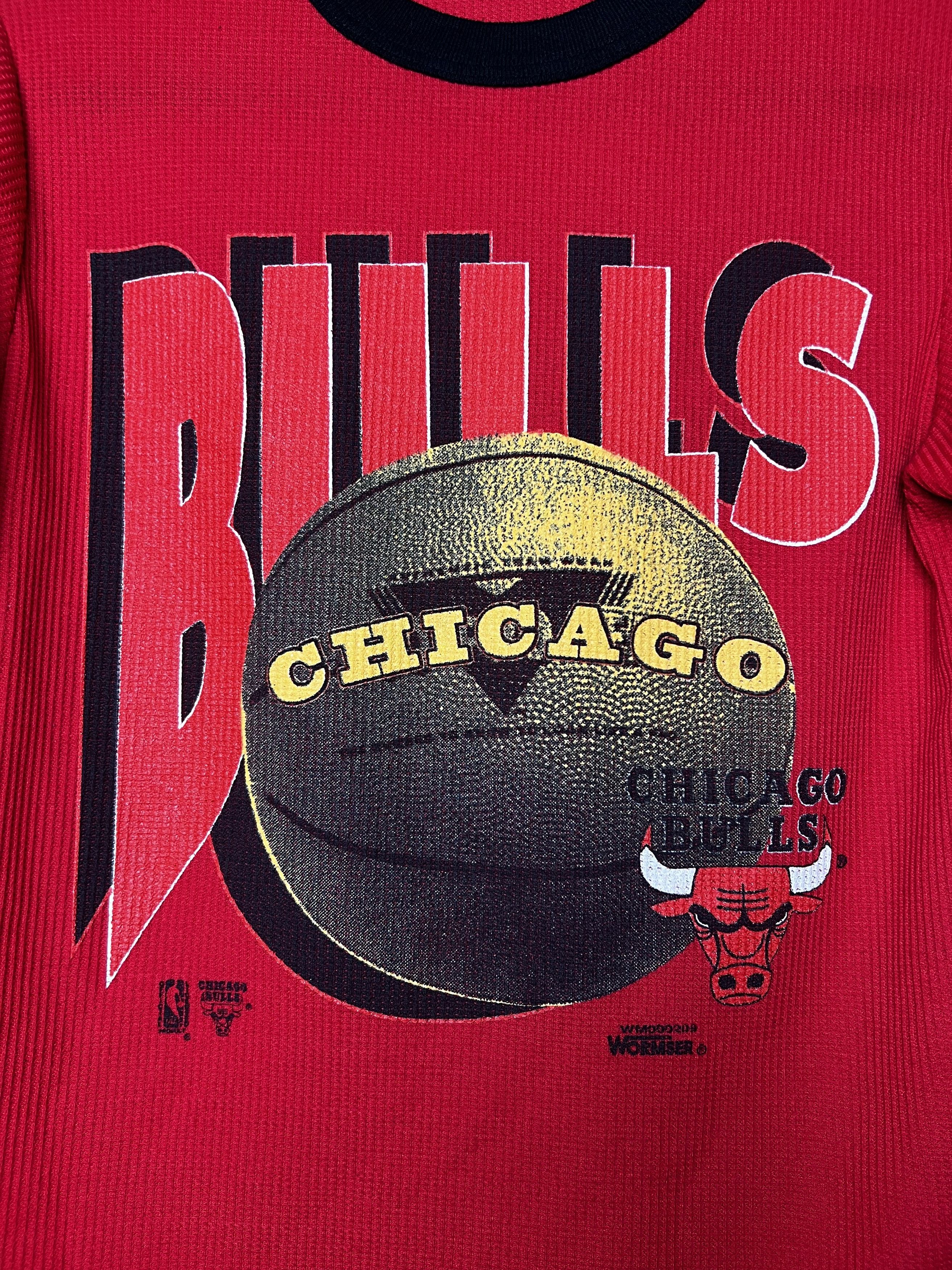 Vintage Vintage Chicago Bulls Logo Long Sleeve Thermal Size US S / EU 44-46 / 1 - 2 Thumbnail