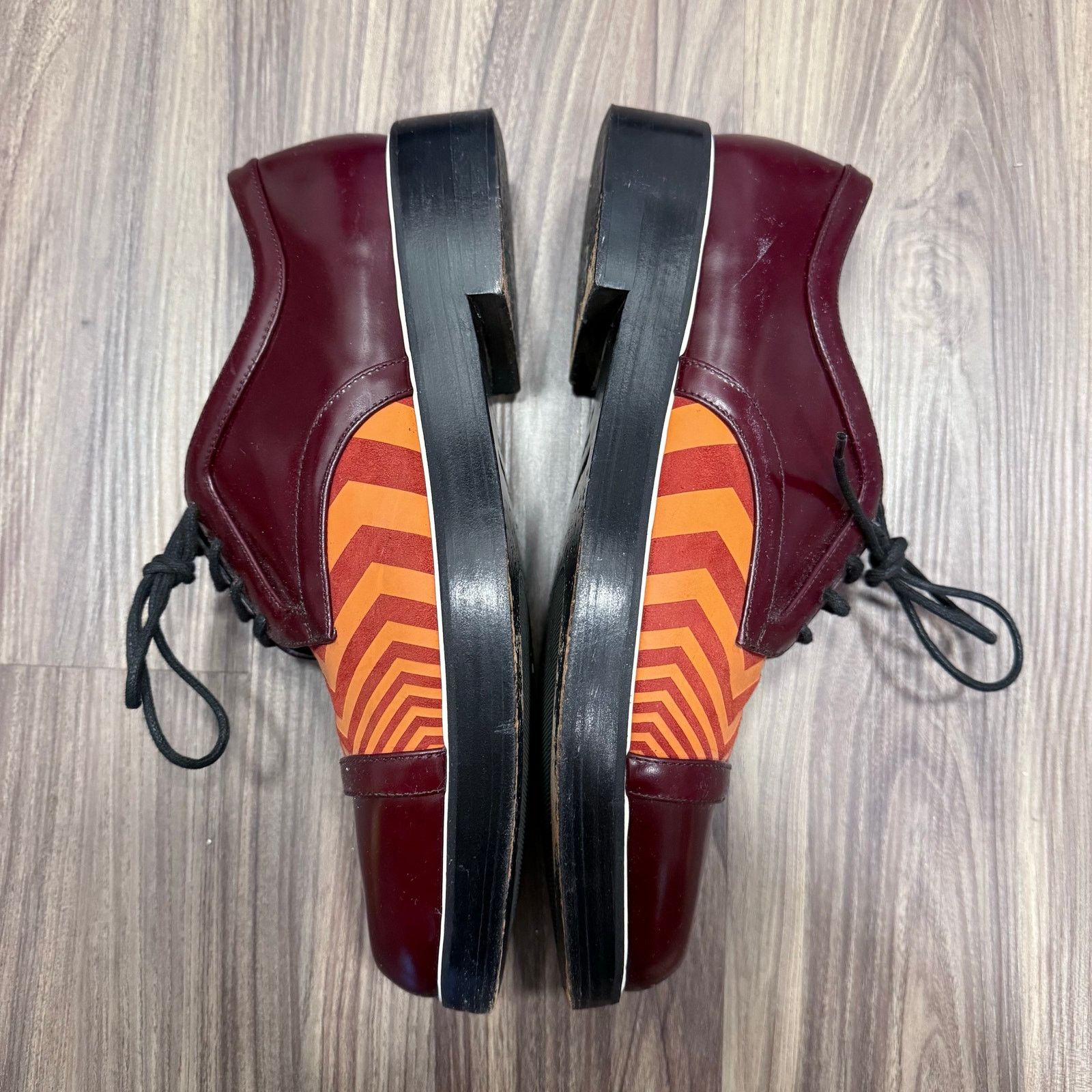 Nicholas Kirkwood Nicholas Kirkwood Striped Leather Derby Shoes Brown 42 Size US 9 / EU 42 - 6 Thumbnail