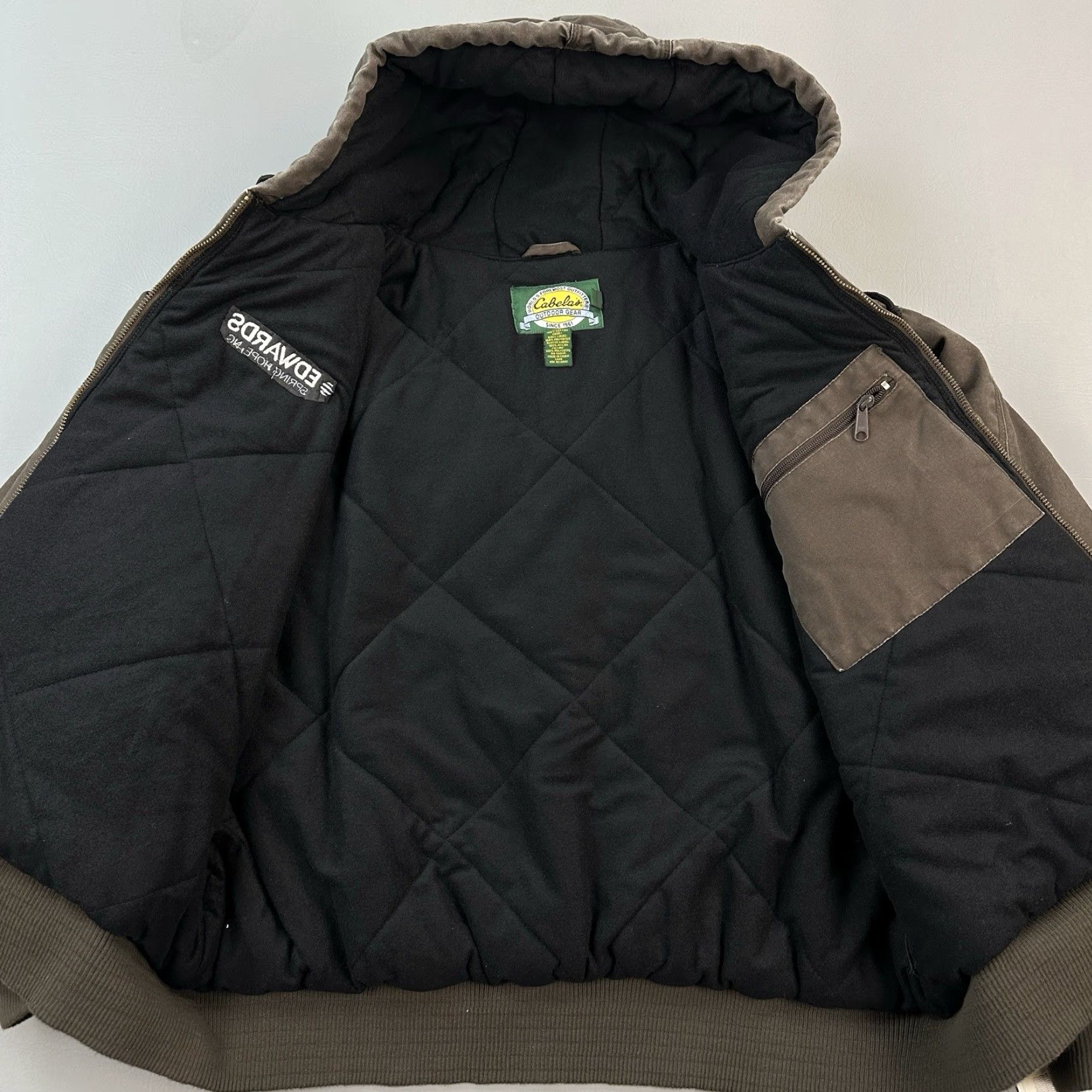 Vintage VINTAGE Cabela's Jacket Mens 2XL Brown Duck Canvas Thinsulate Workwear Deadstock Size US XXL / EU 58 / 5 - 7 Thumbnail