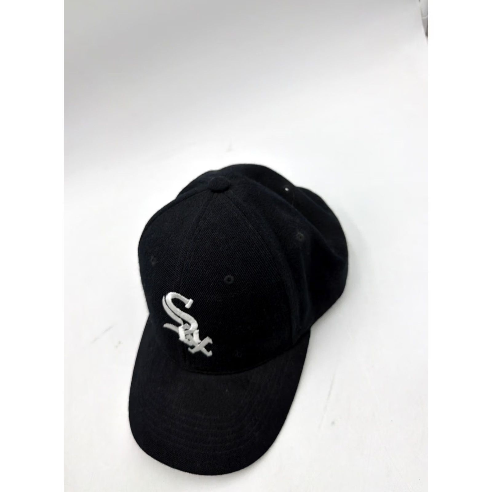 Twins VINTAGE Head Master Wool Blend Strapback Hat Chicago White Sox Twins Enterprises Baseball Cap Men One Size Black Size ONE SIZE - 2 Thumbnail