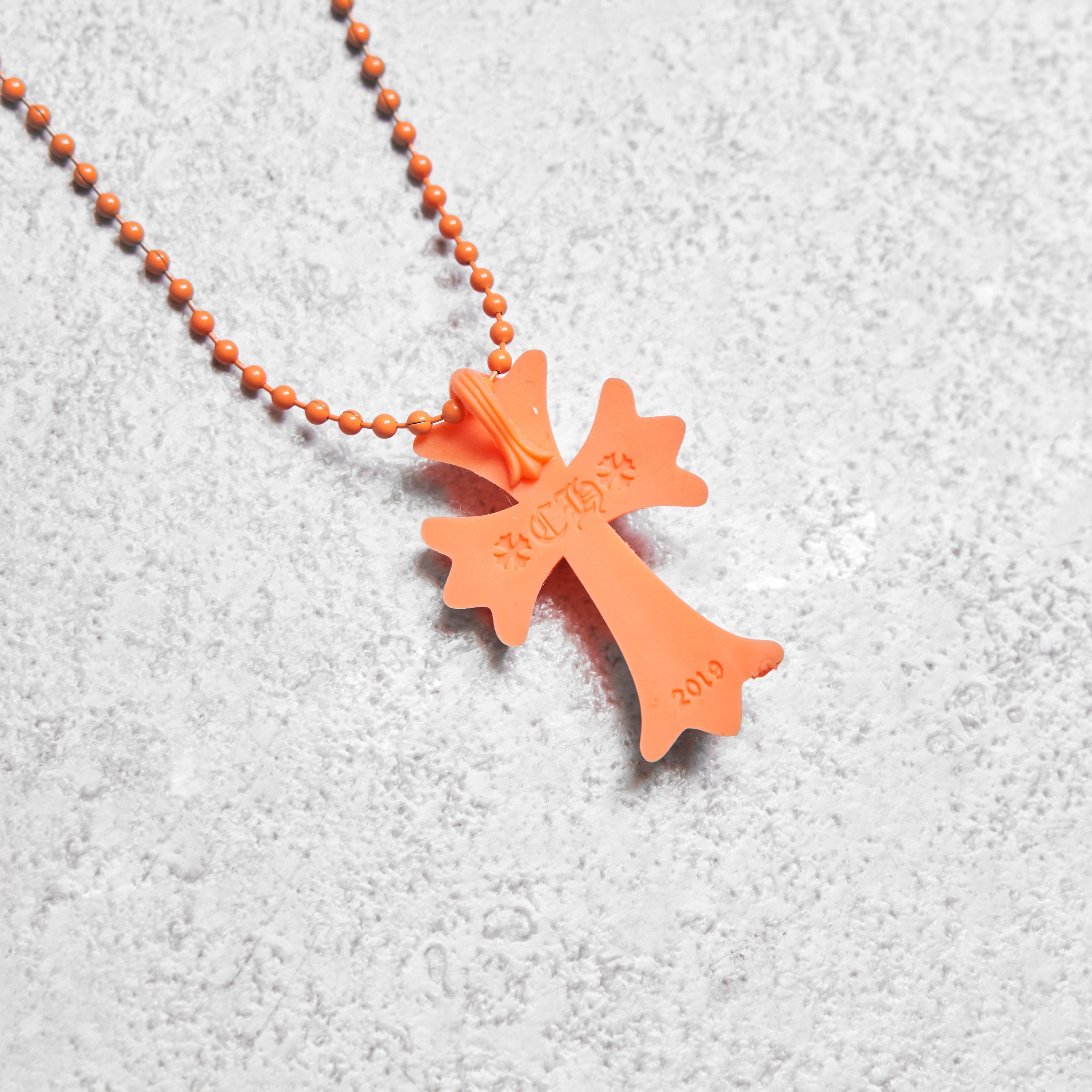 Chrome Hearts Chrome Hearts Silicrome Cross Necklace Orange Size ONE SIZE - 5 Thumbnail