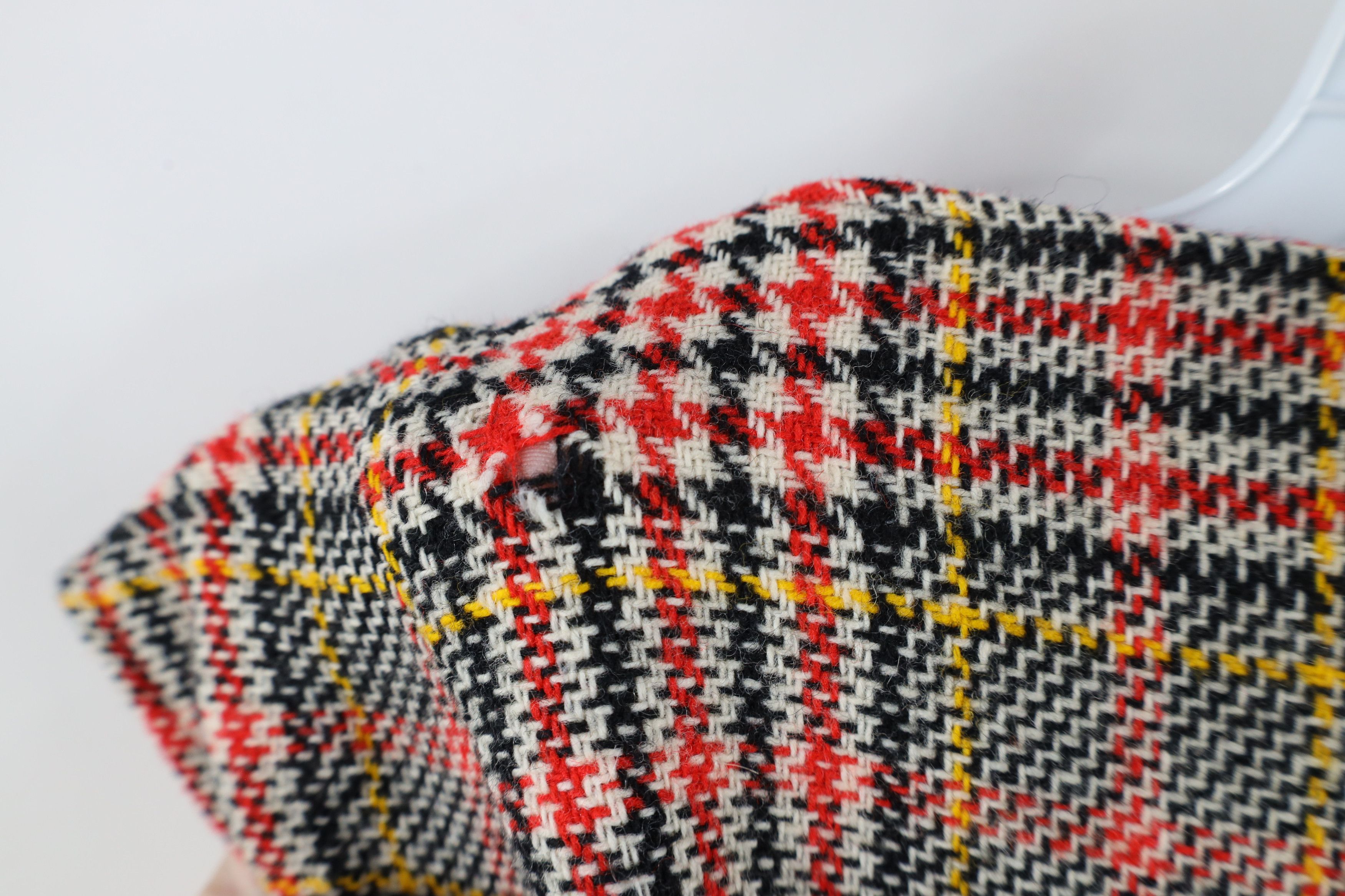 Vintage Vintage 60s 70s Streetwear Tweed Houndstooth Vest Jacket Size S / US 4 / IT 40 - 10 Thumbnail